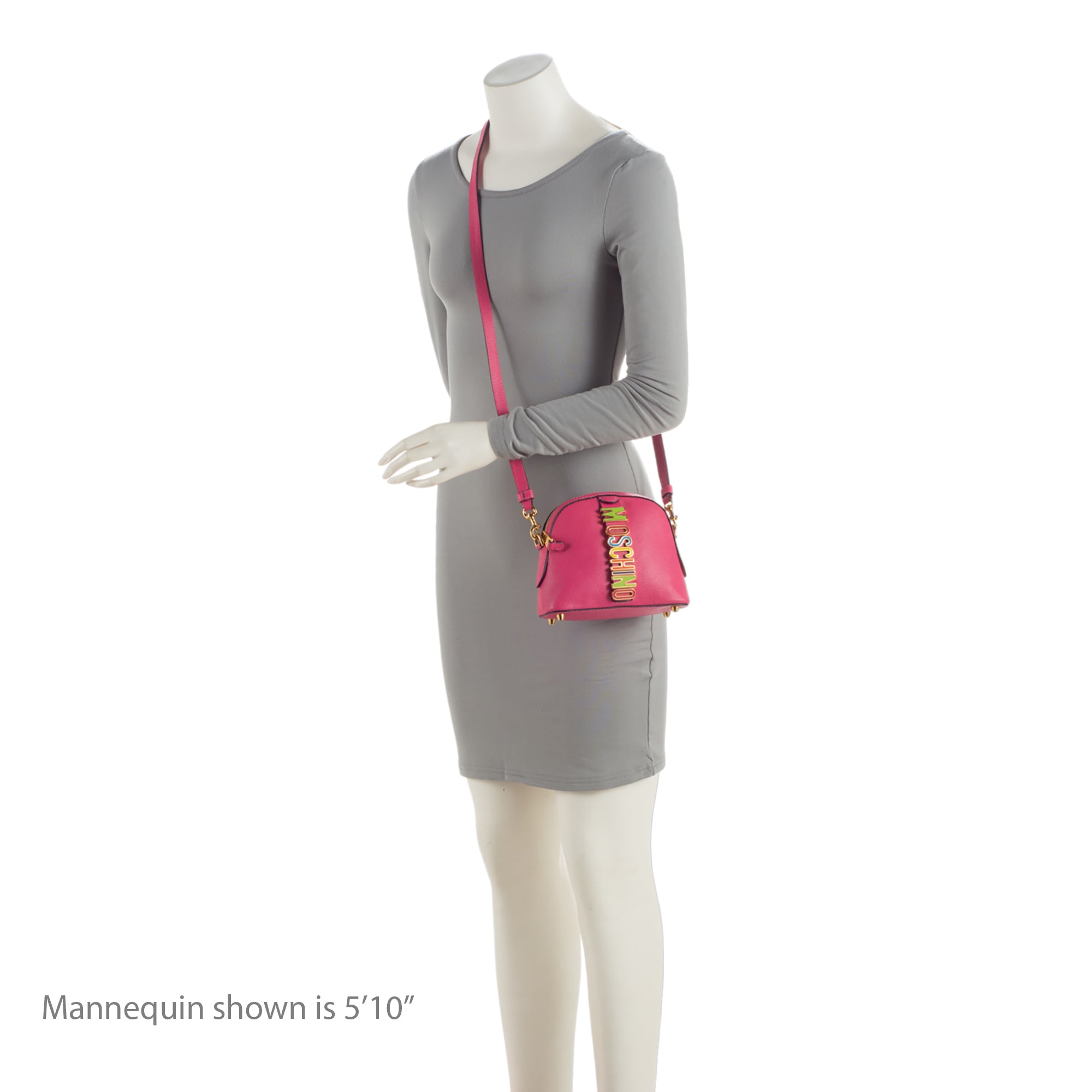 Moschino Leather Rainbow Letter Crossbody