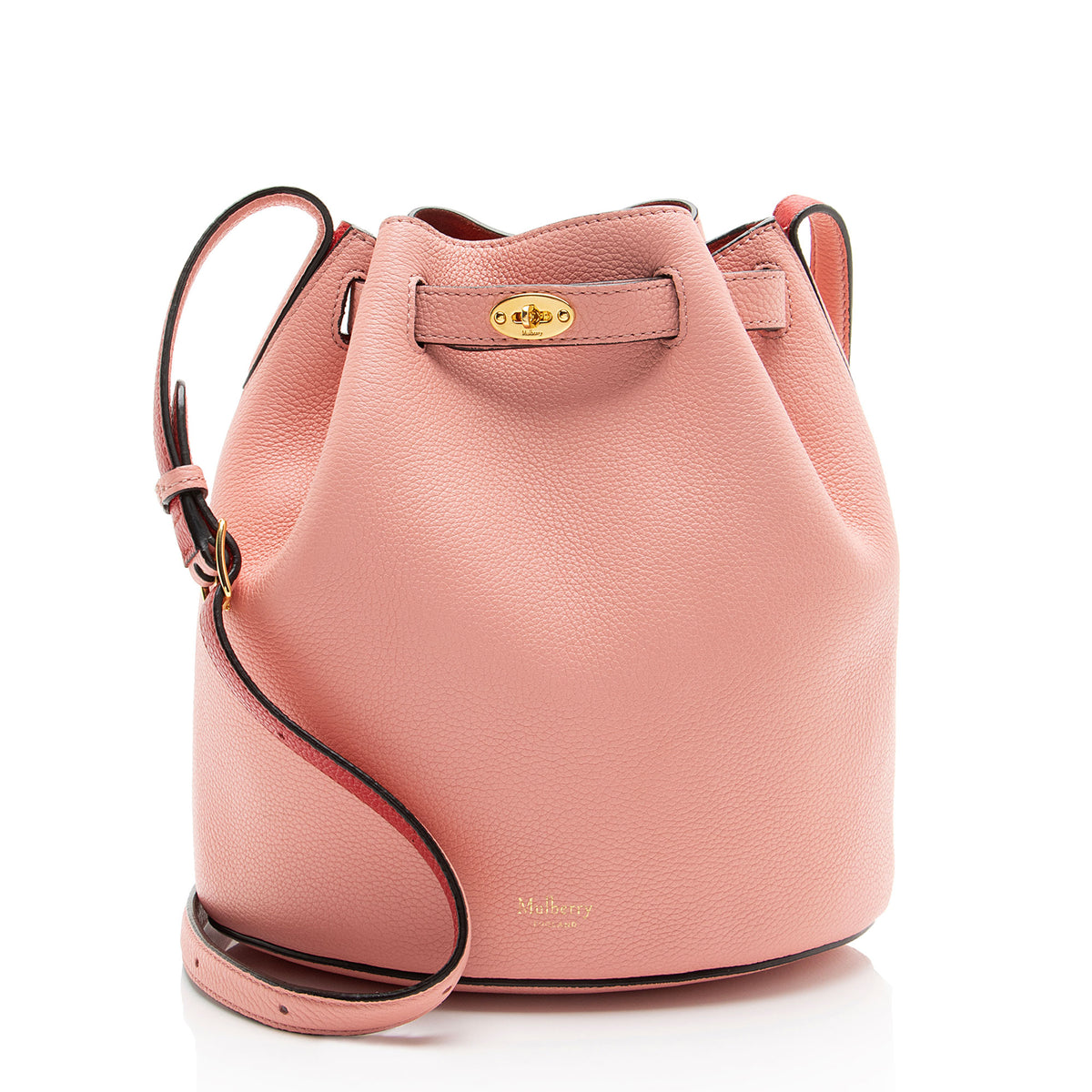 Mulberry Grained Leather Abbey Small Bucket Bag