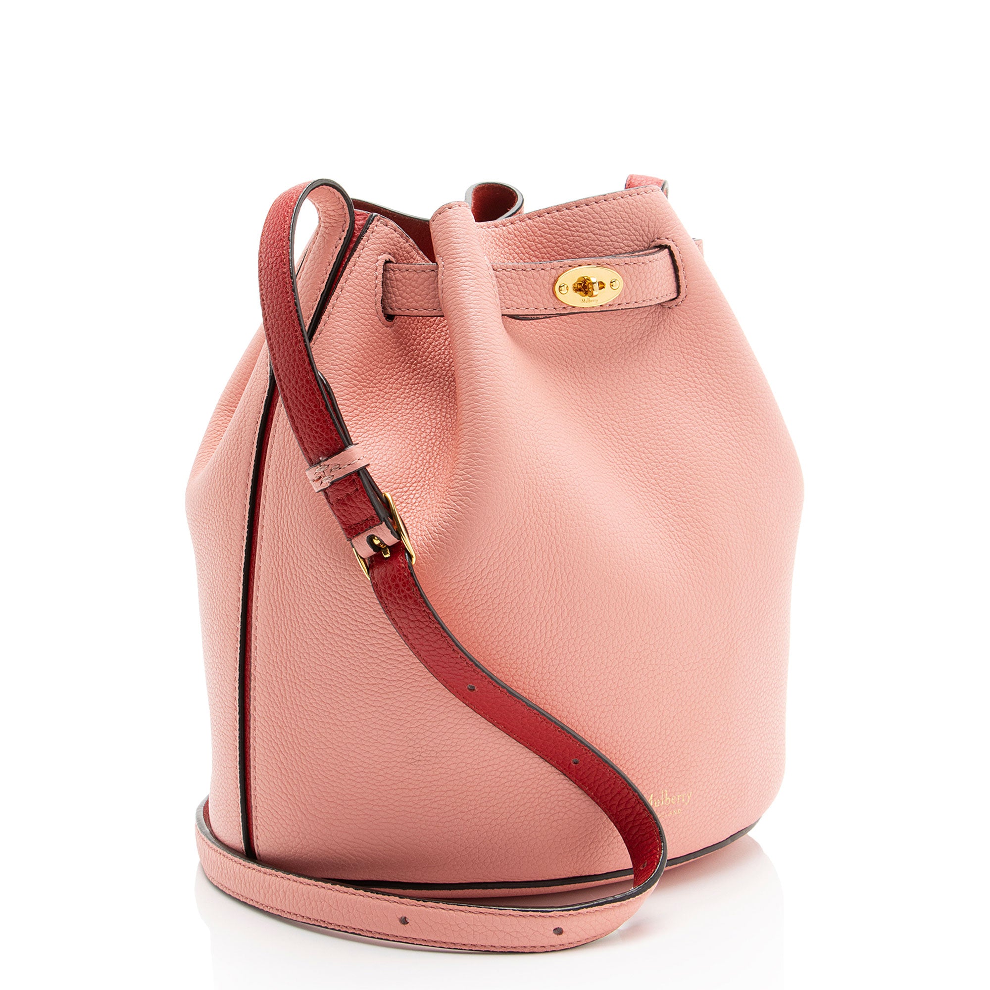 Mulberry Grained Leather Abbey Small Bucket Bag