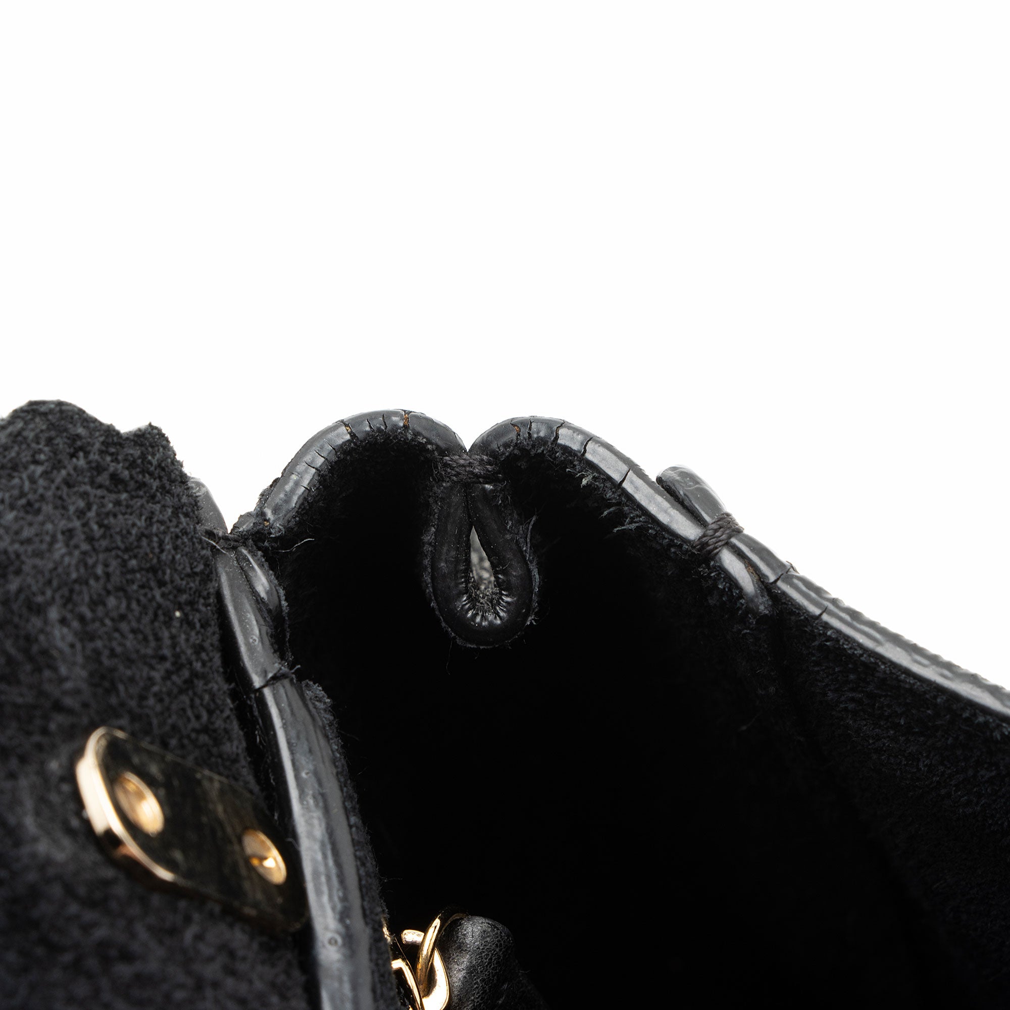 Mulberry Leather Scallop Trimmed Lily Shoulder Bag