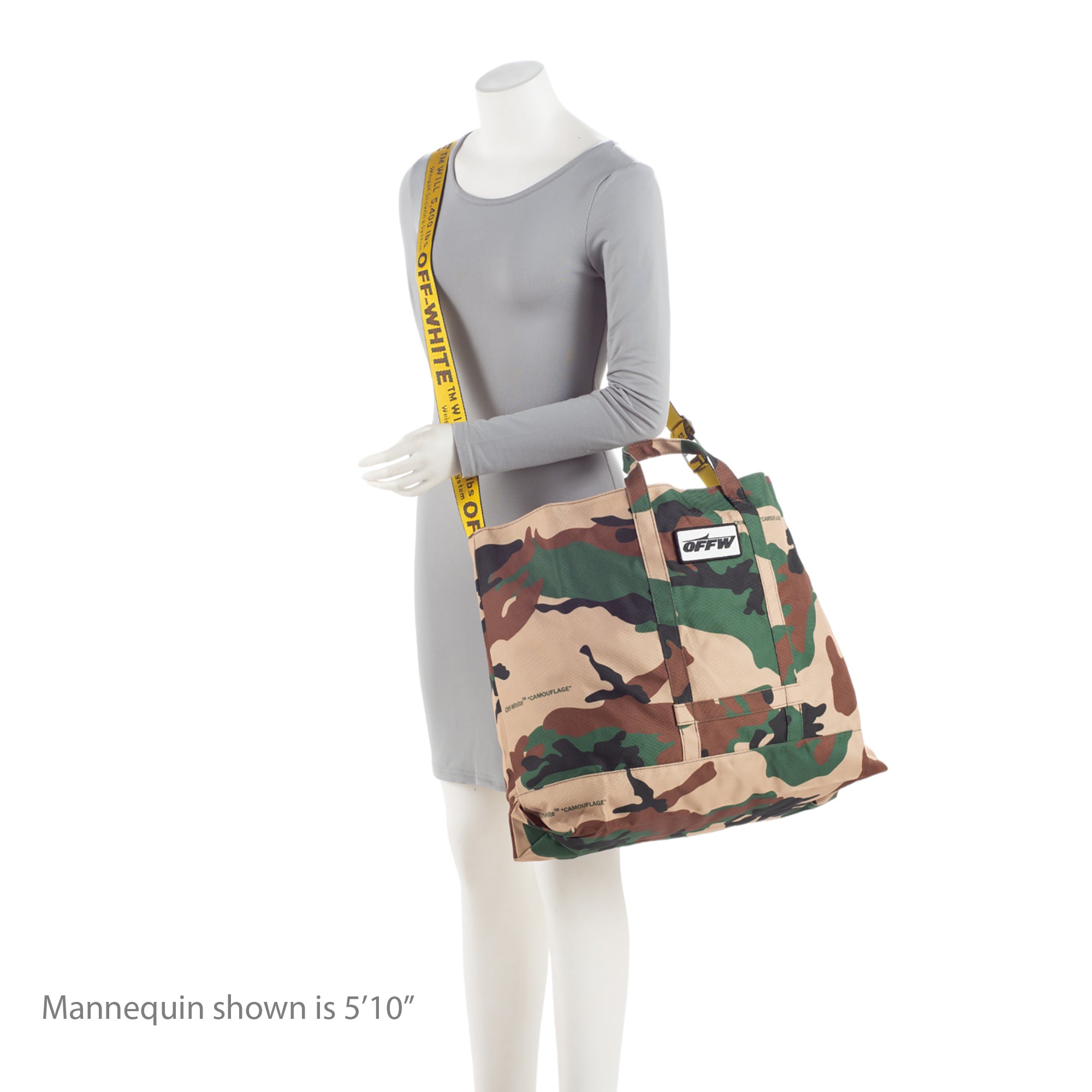Off-White Canvas Camouflage Tote (SHF-ER0MpX)