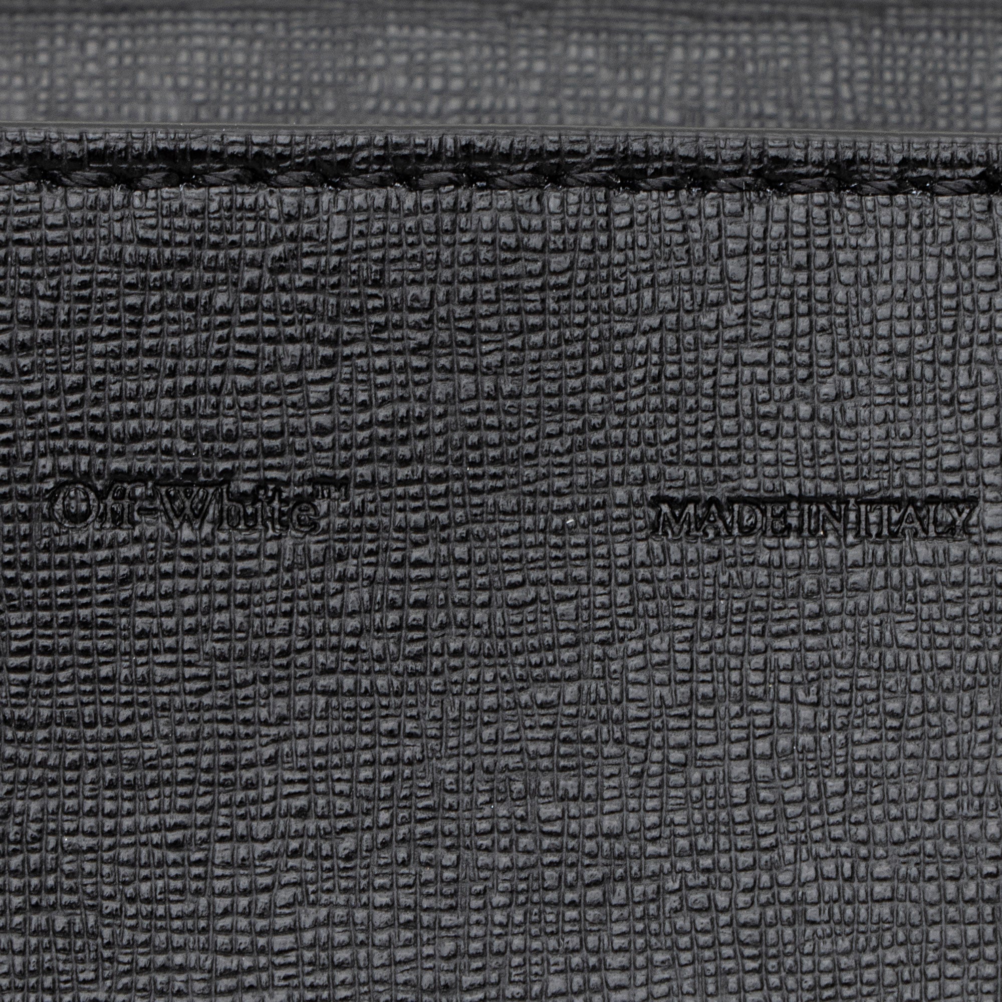 Off-White Leather Binder Clip Shoulder Bag