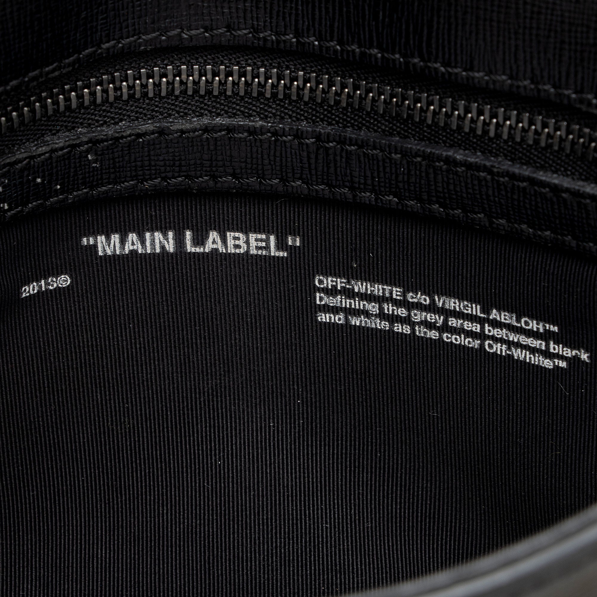 Off-White Leather Diag Mini Crossbody