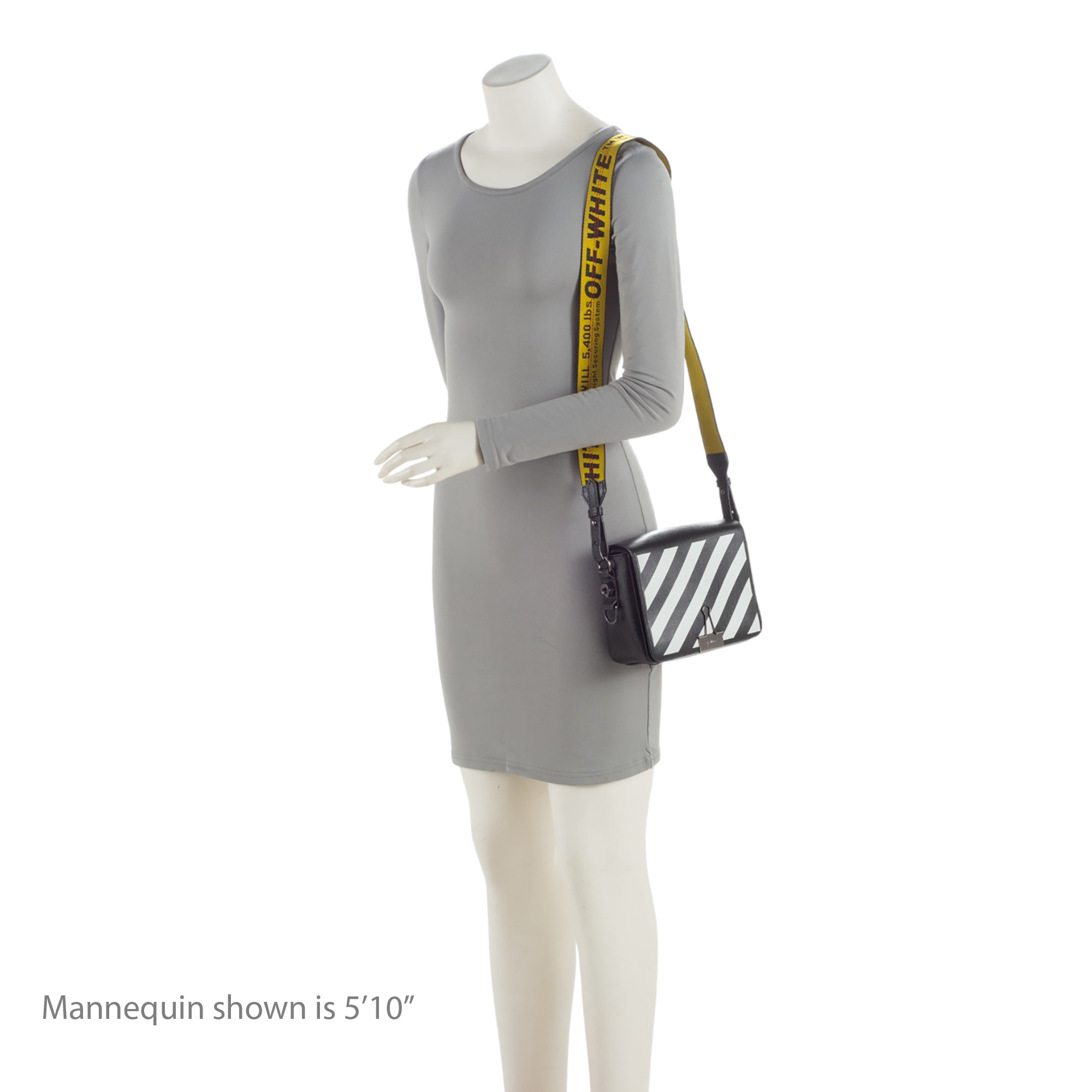 Off-White Leather Diag Mini Crossbody