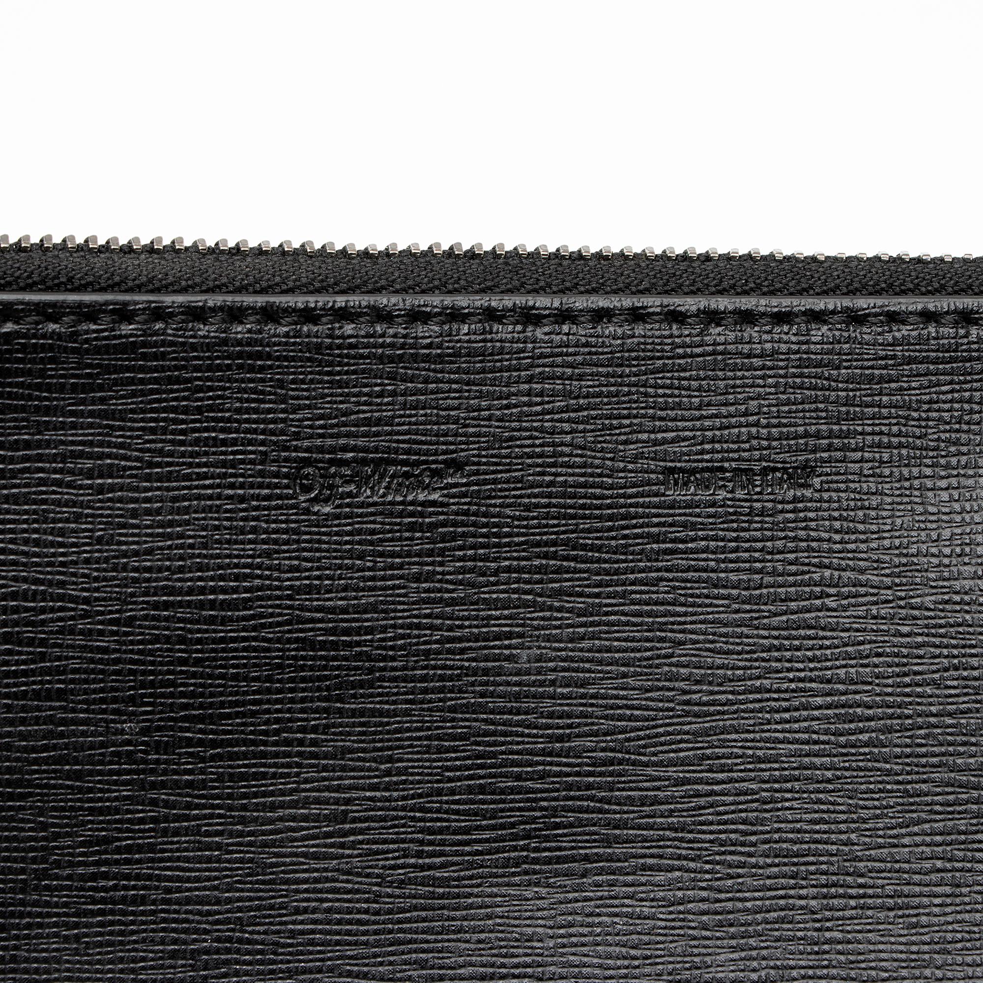 Off-White Leather Diag Mini Flap Bag (SHF-23487)