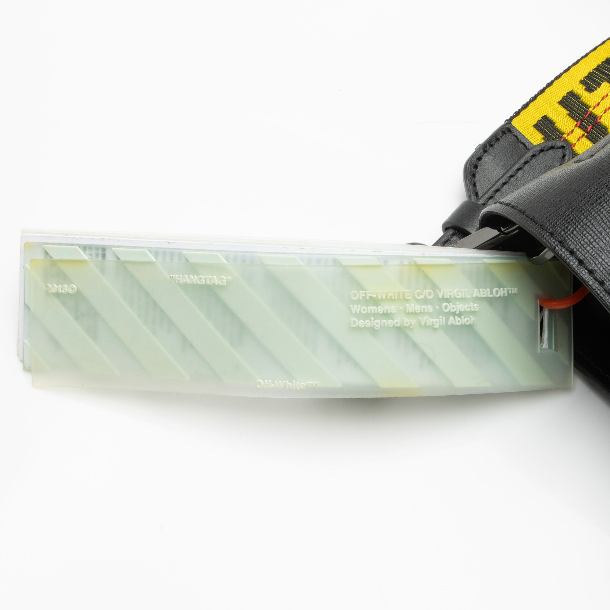 Off-White Leather Diag Binder Crossbody (SHF-udqF0I)