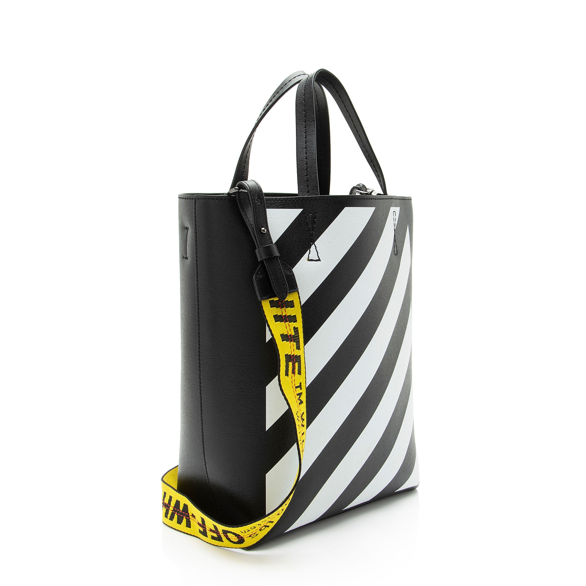 Off-White Leather Diag Binder Crossbody (SHF-udqF0I)