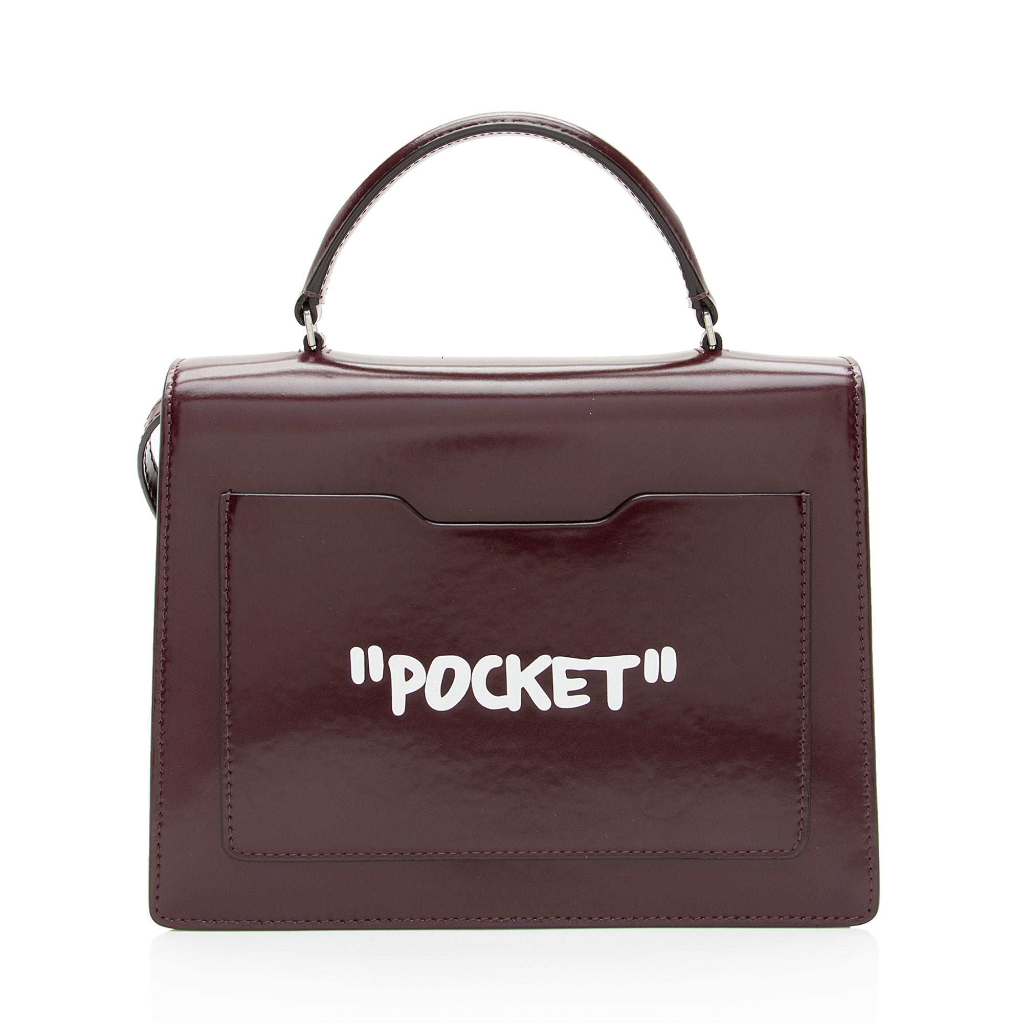 Off-White Leather Jitney 2.8 Bag