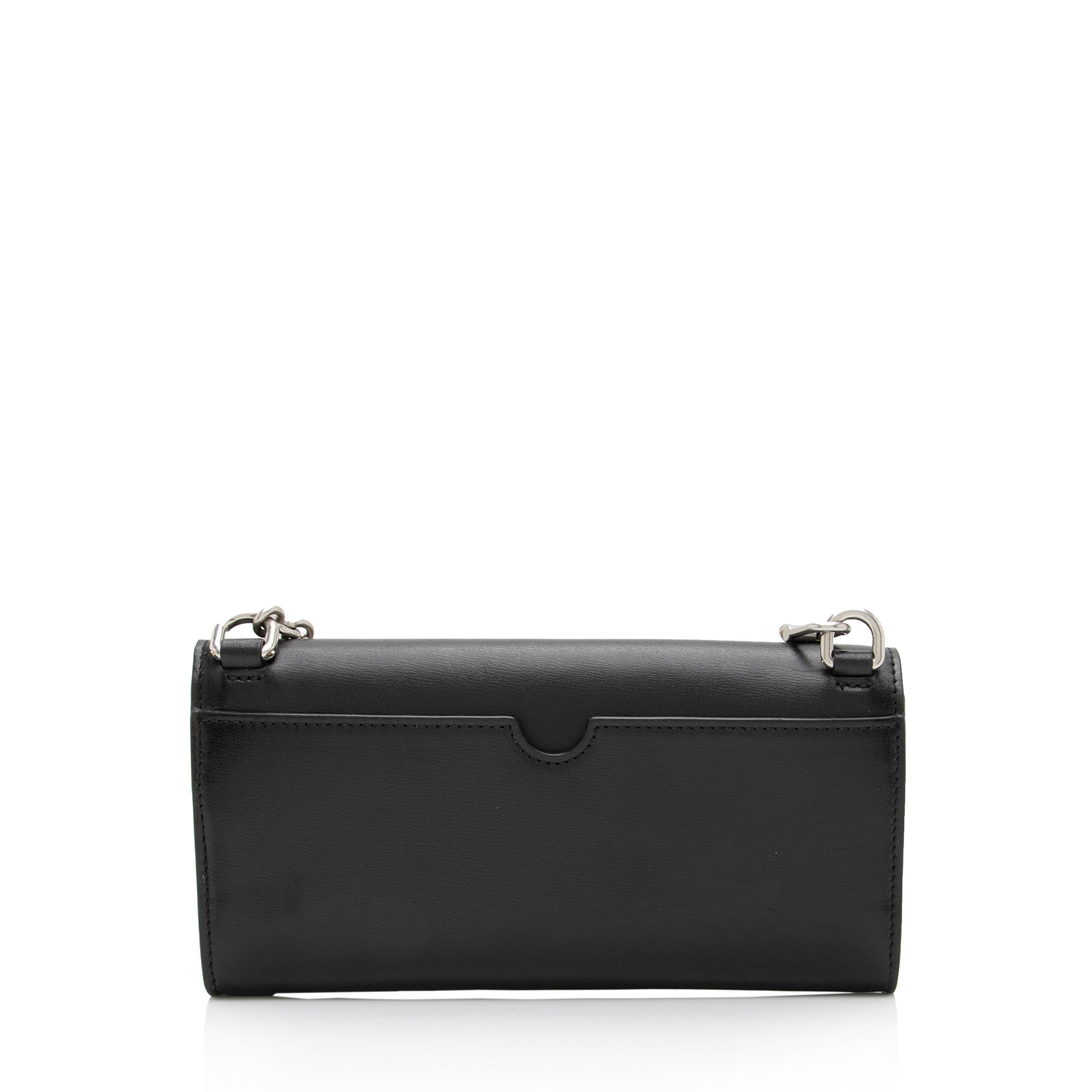 Off-White Leather Logo Jitney Wallet on Chain Bag (SHF-jyRj4w)