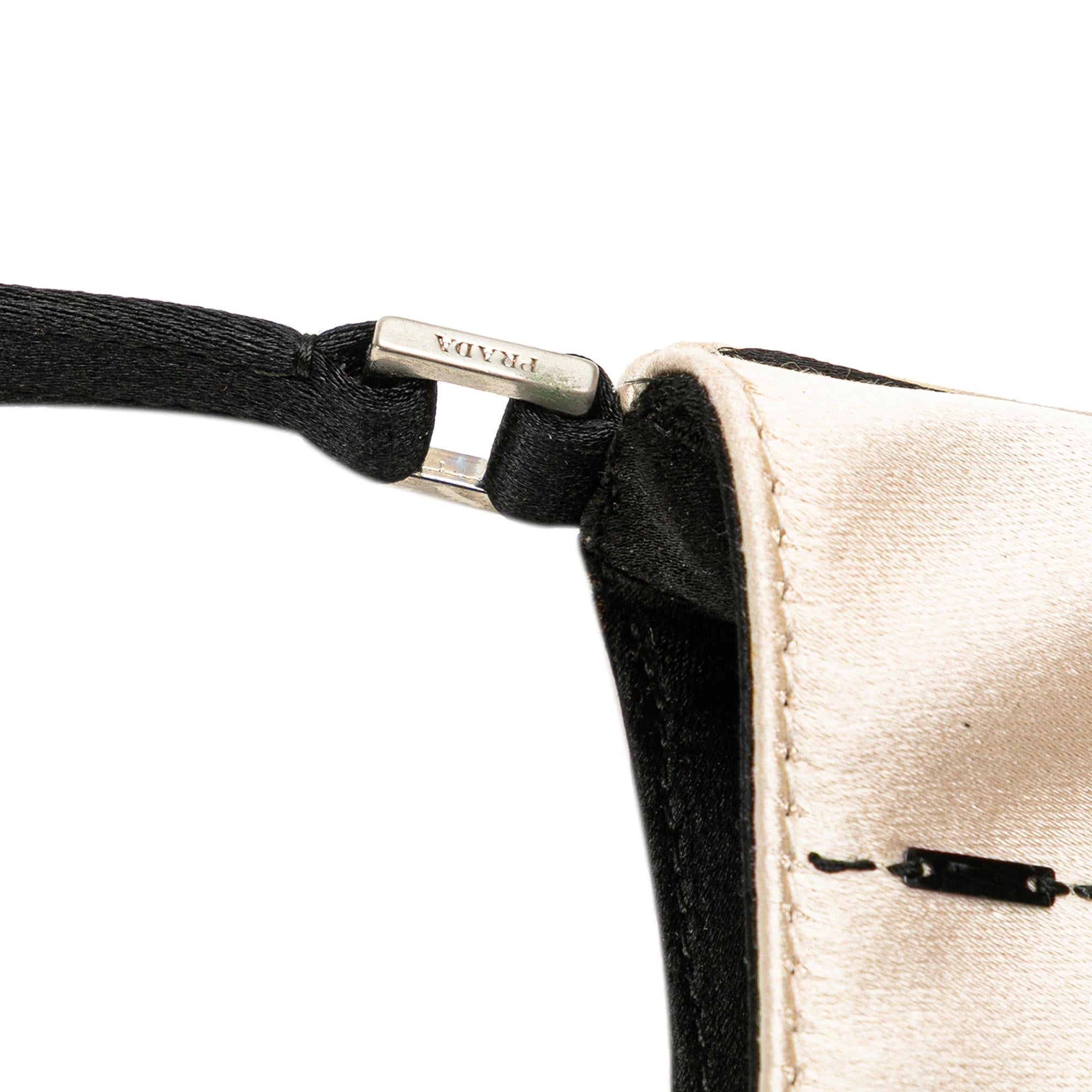 Prada Beaded Satin Cleo Shoulder Bag