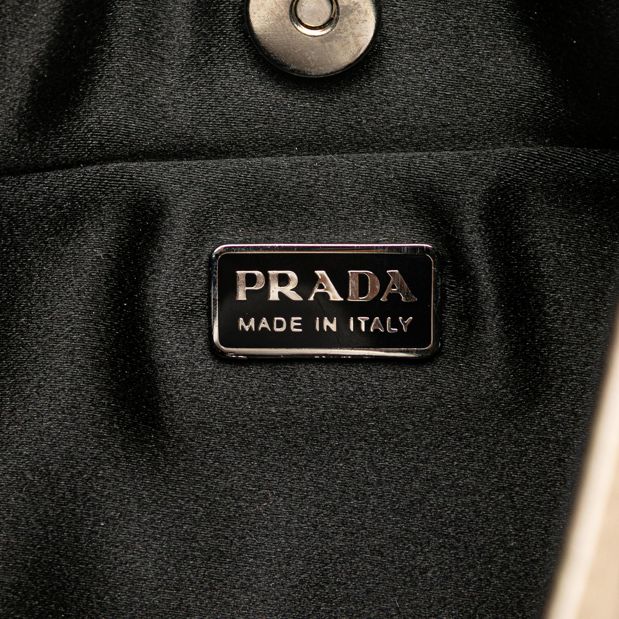 Prada Beaded Satin Cleo Shoulder Bag