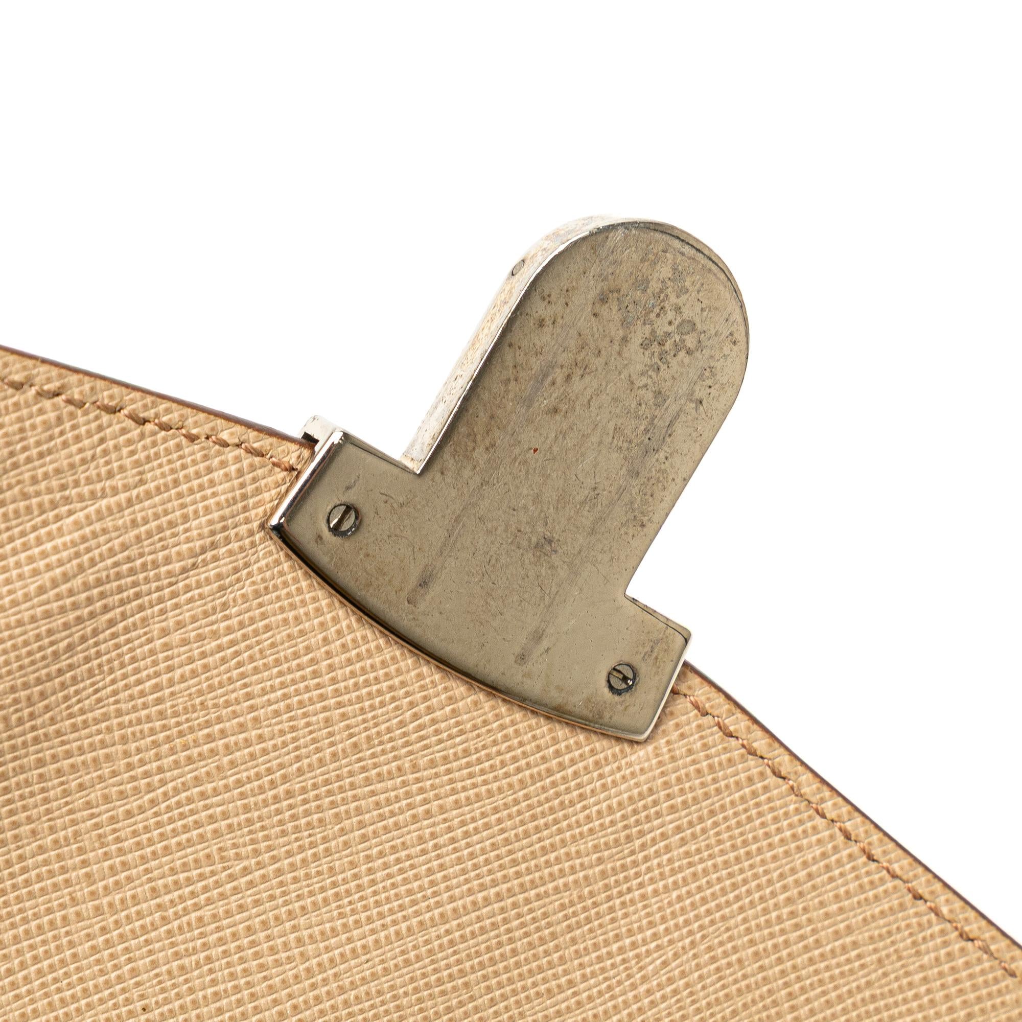Prada Bicolor Saffiano Envelope Pushlock Clutch
