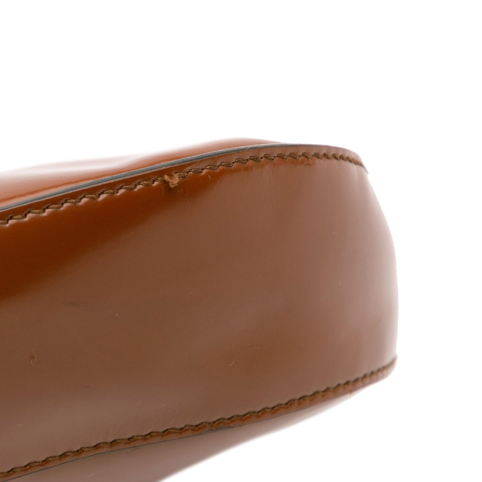 Prada Brushed Leather Cleo Shoulder Bag