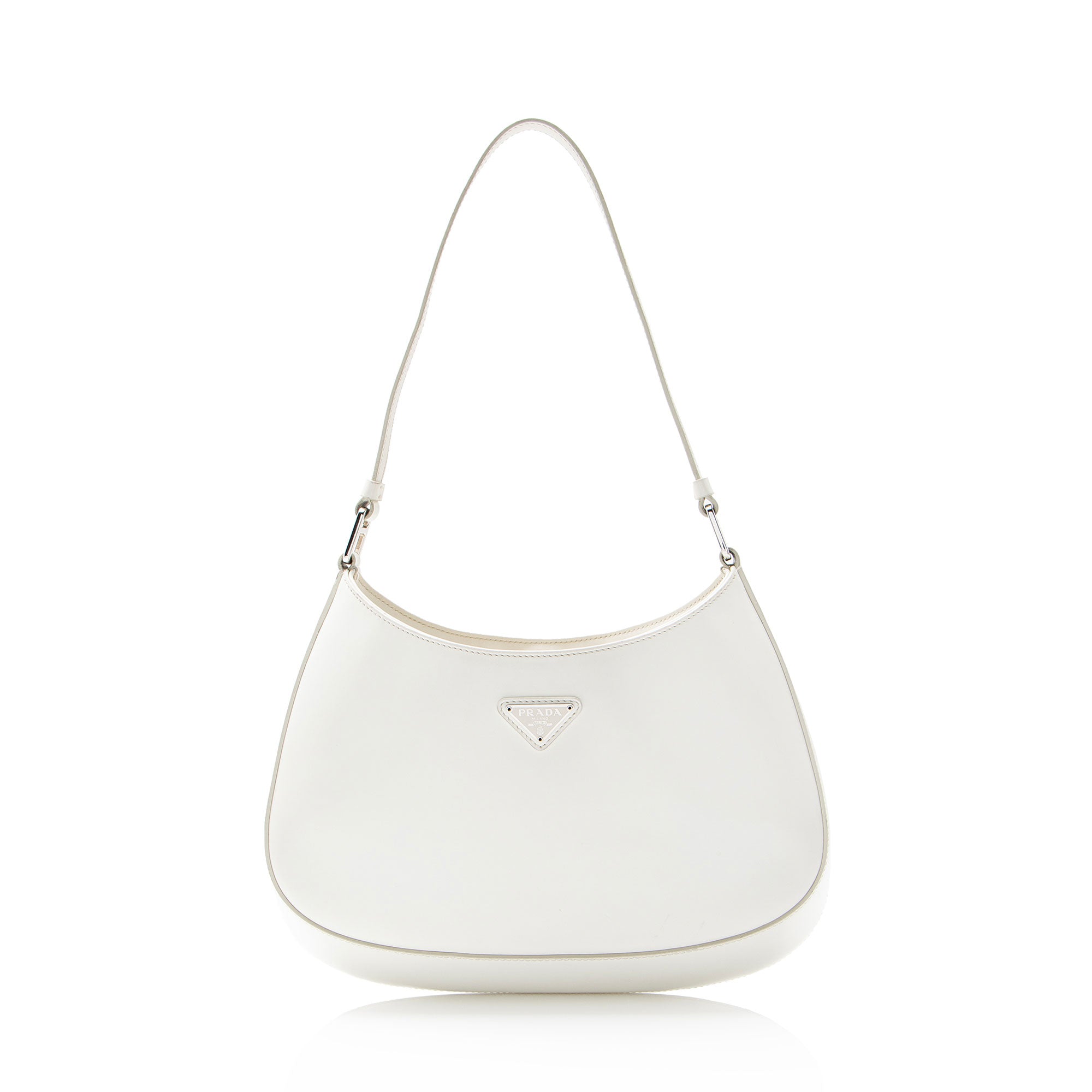 Prada Brushed Leather Cleo Shoulder Bag