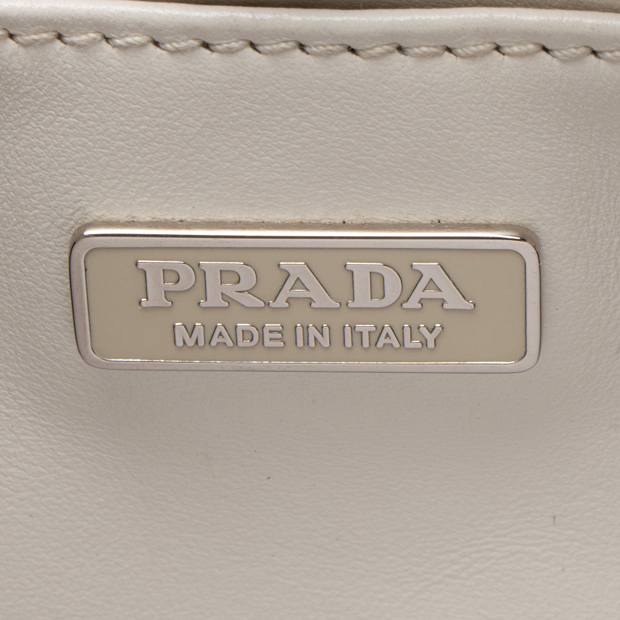 Prada Brushed Leather Cleo Shoulder Bag