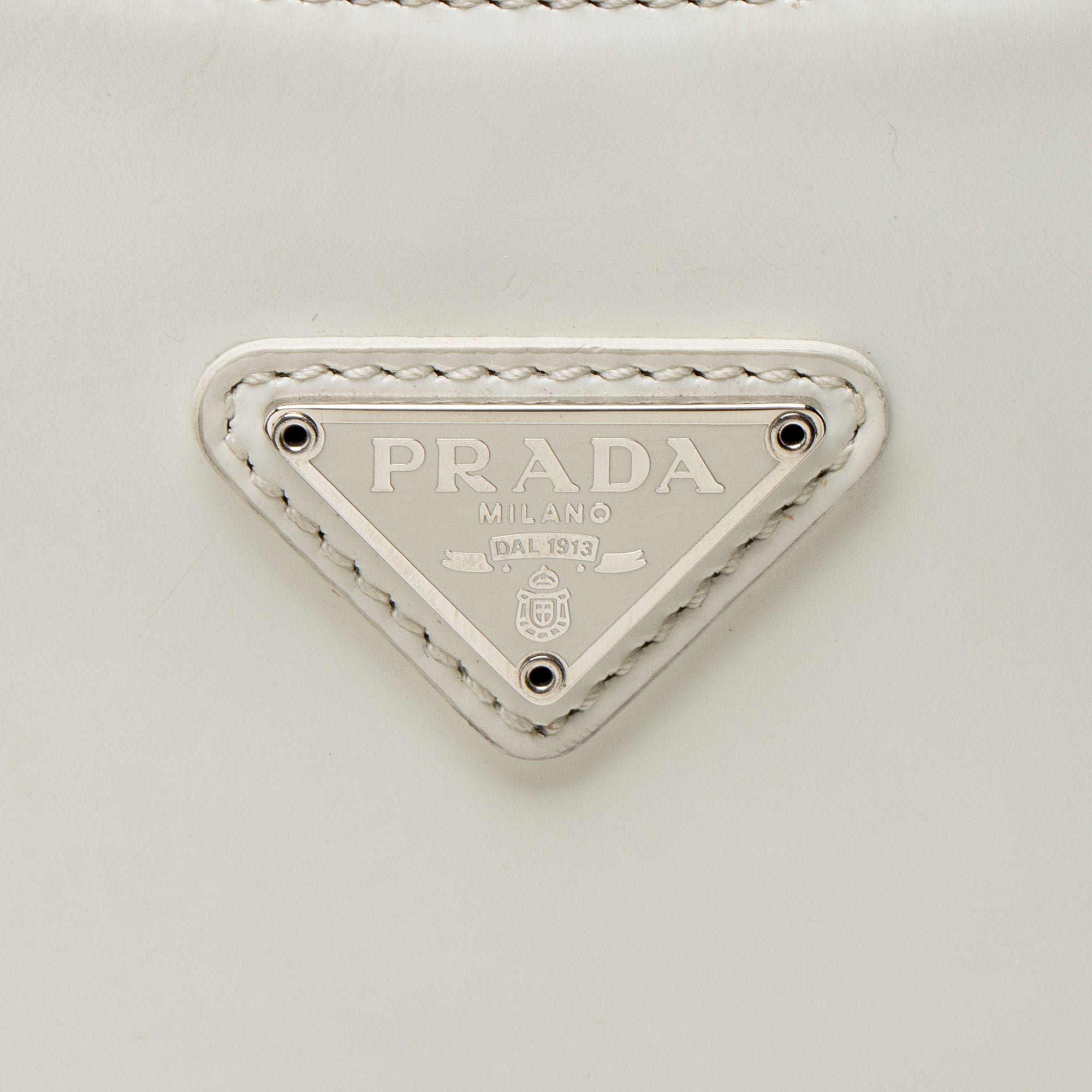 Prada Brushed Leather Cleo Shoulder Bag
