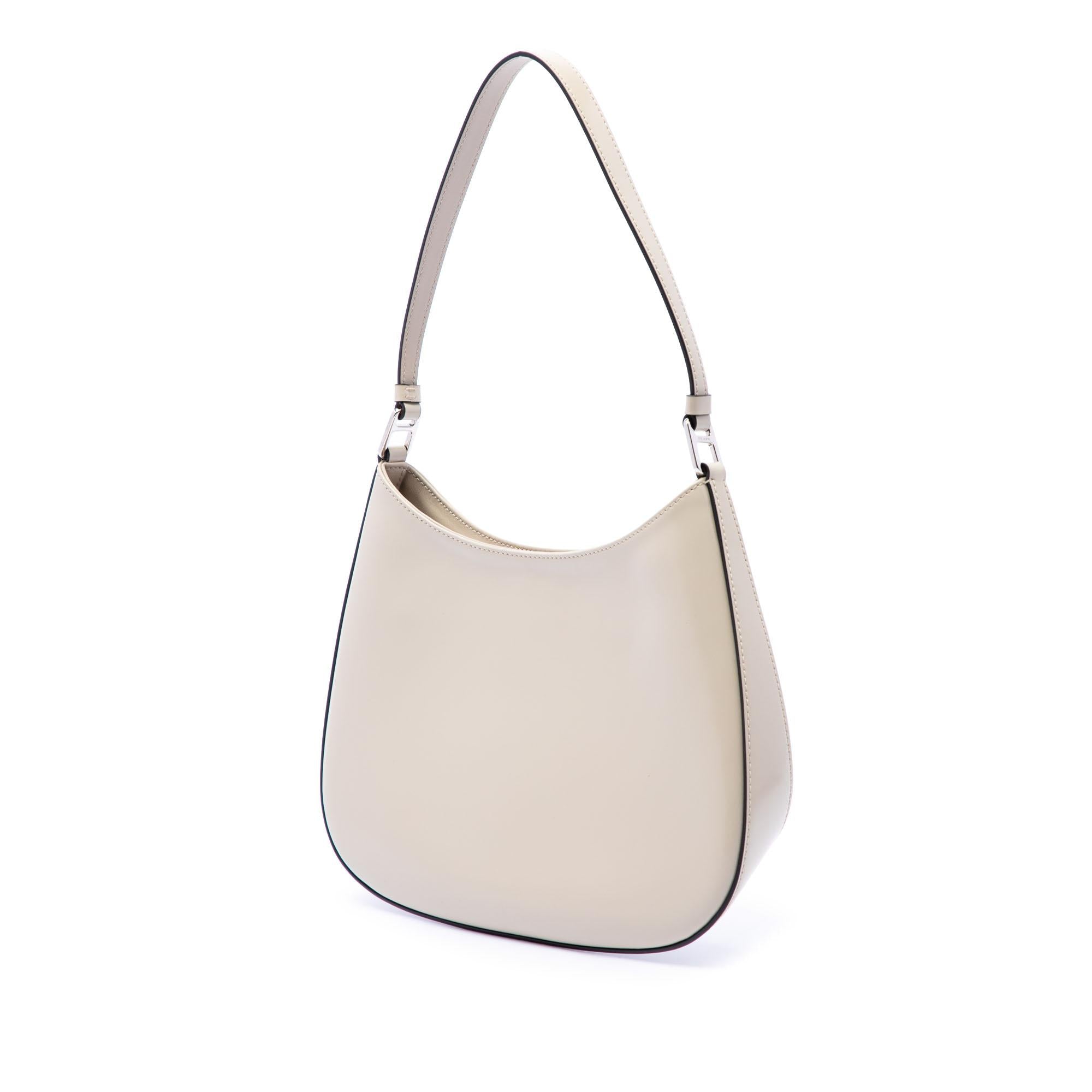Prada Brushed Leather Cleo Shoulder Bag