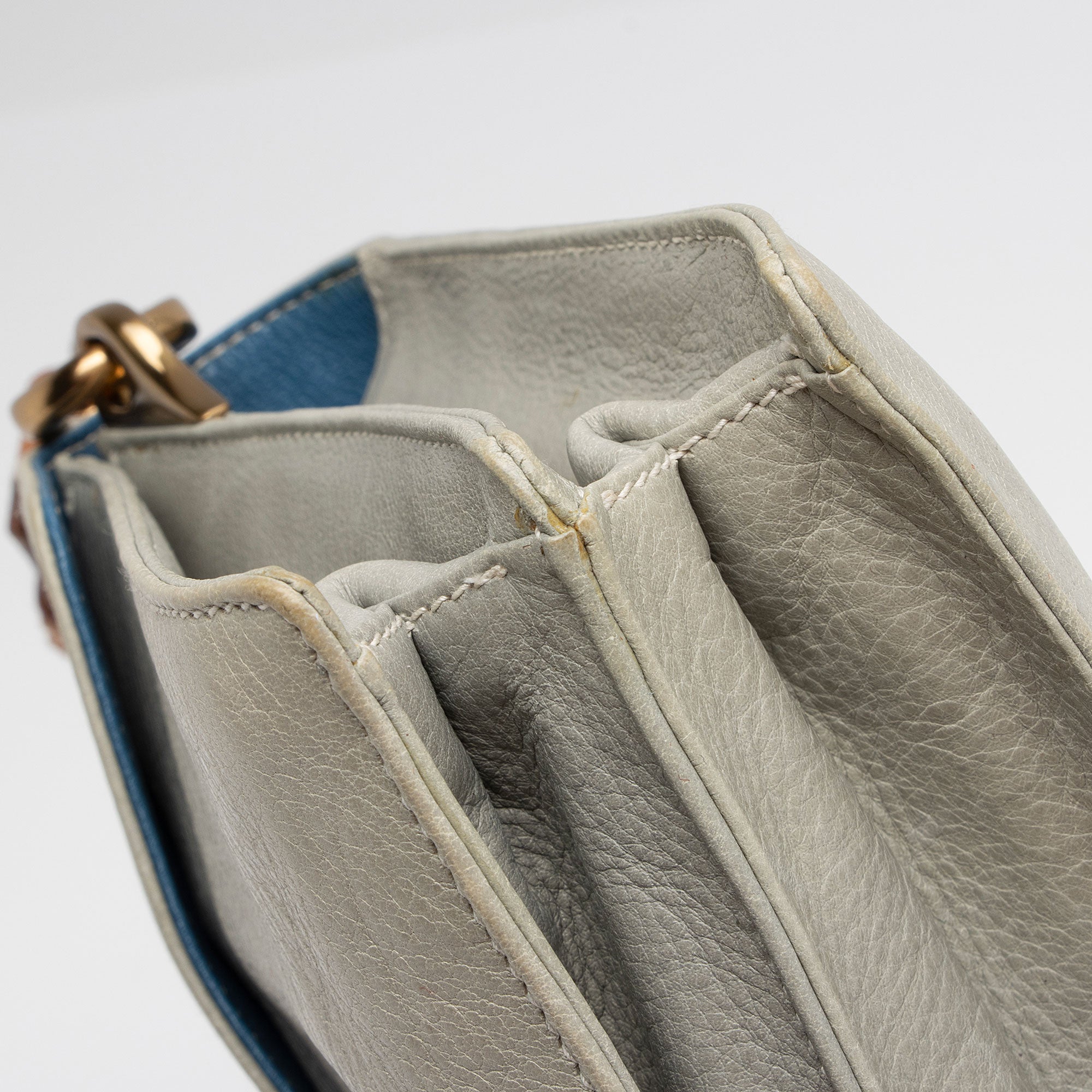 Prada Buffalo Sound Flap Padlock Shoulder Bag (SHF-9Xfle4)