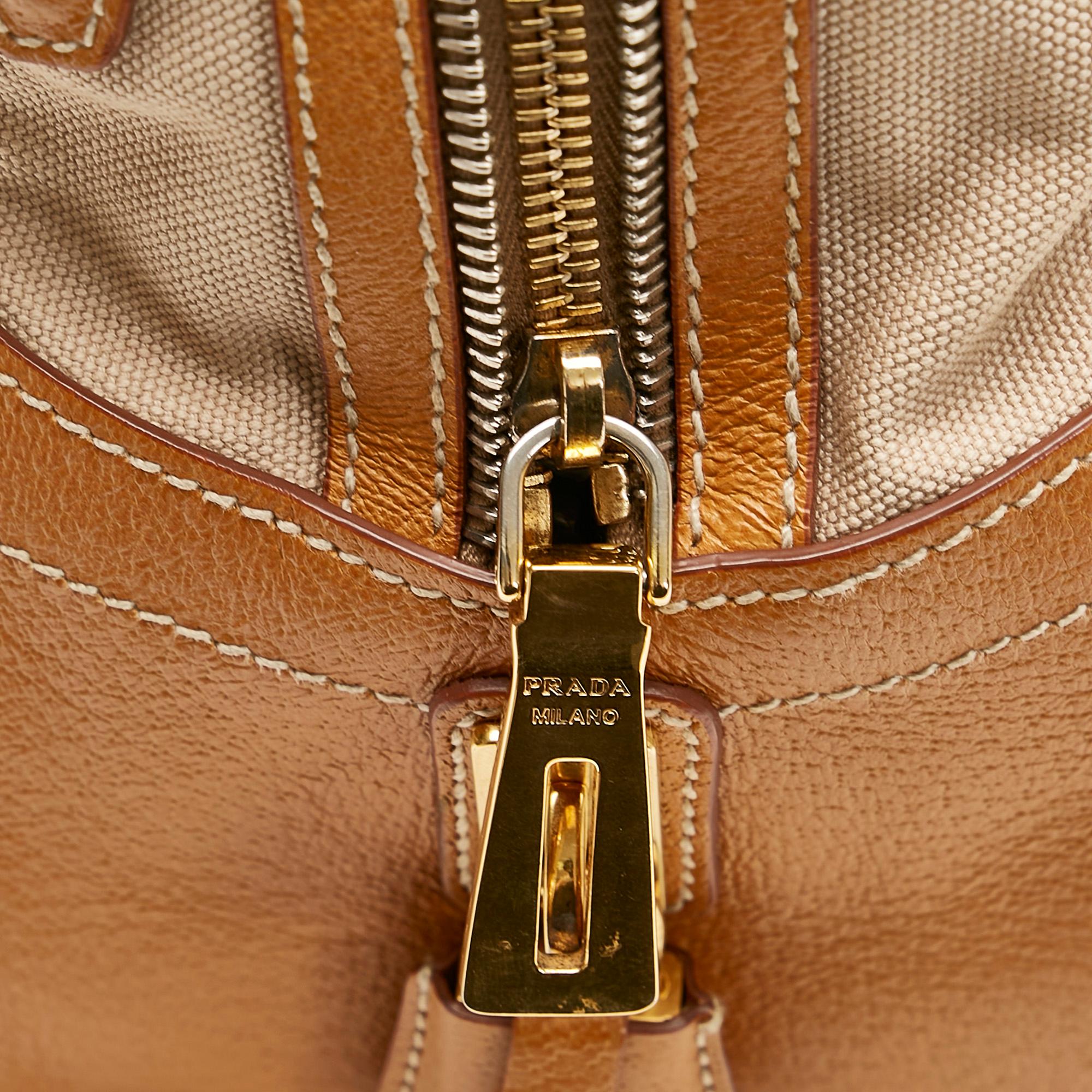 Prada Canapa Bowler Bag (SHG-V7Gtjn)