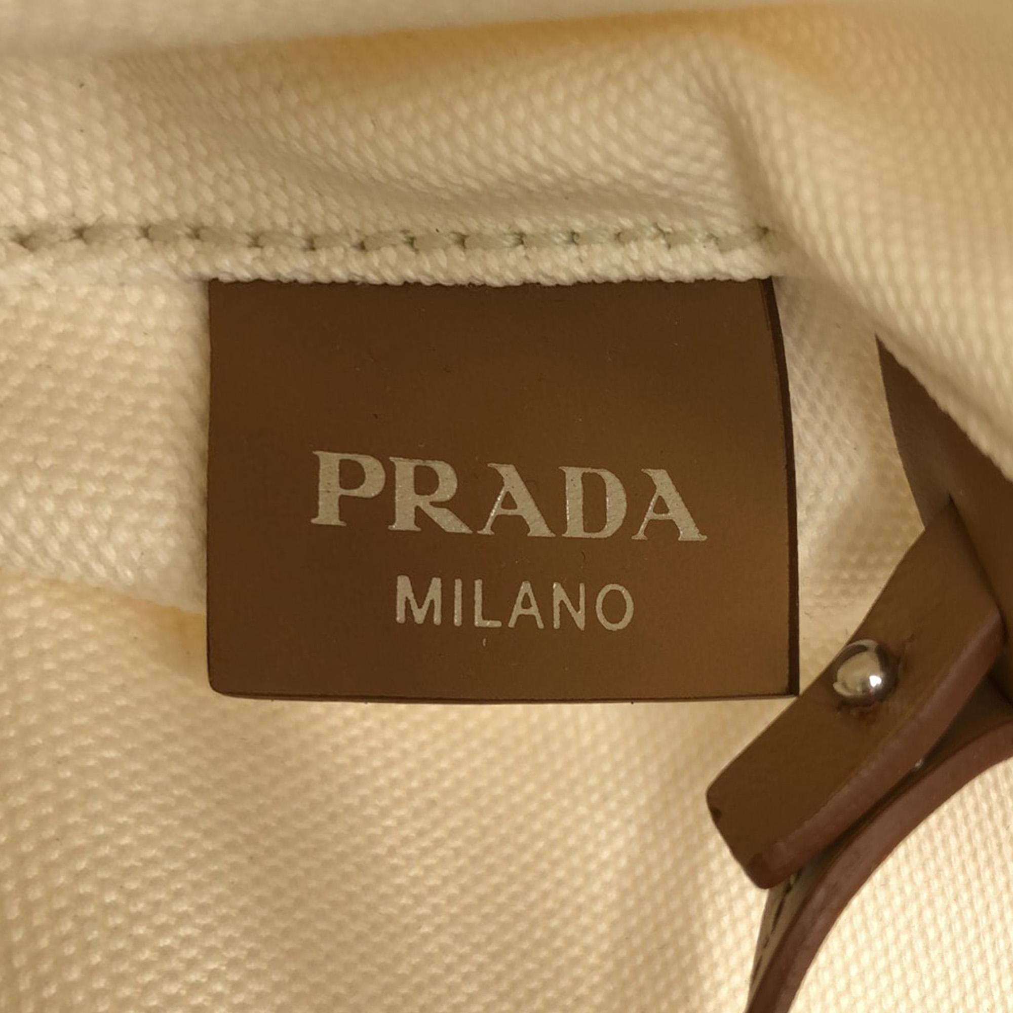 Prada Canapa Convertible Shopping Satchel (SHG-L1isTq)