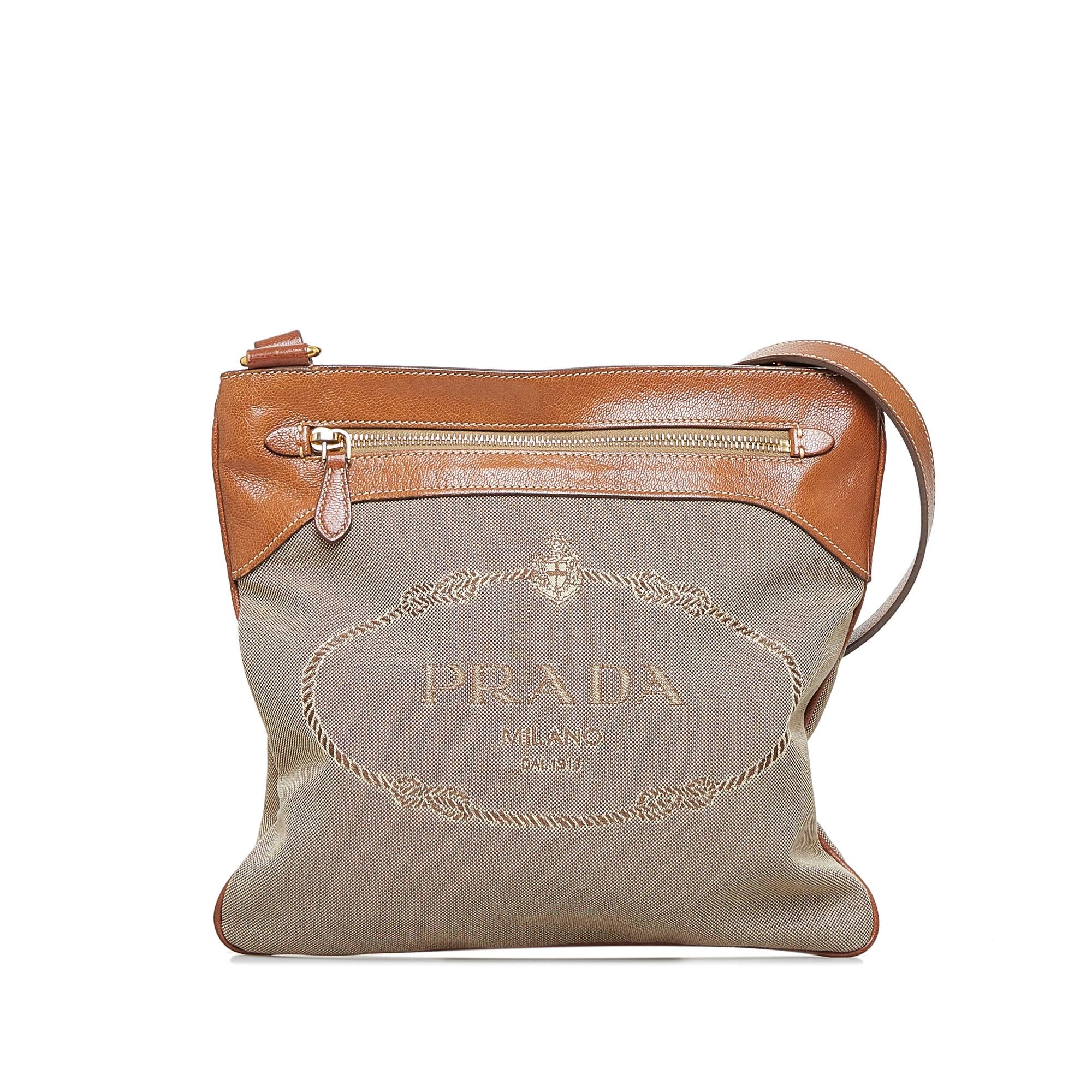 Prada Canapa Logo Crossbody Bag (SHG-vnSBEh)