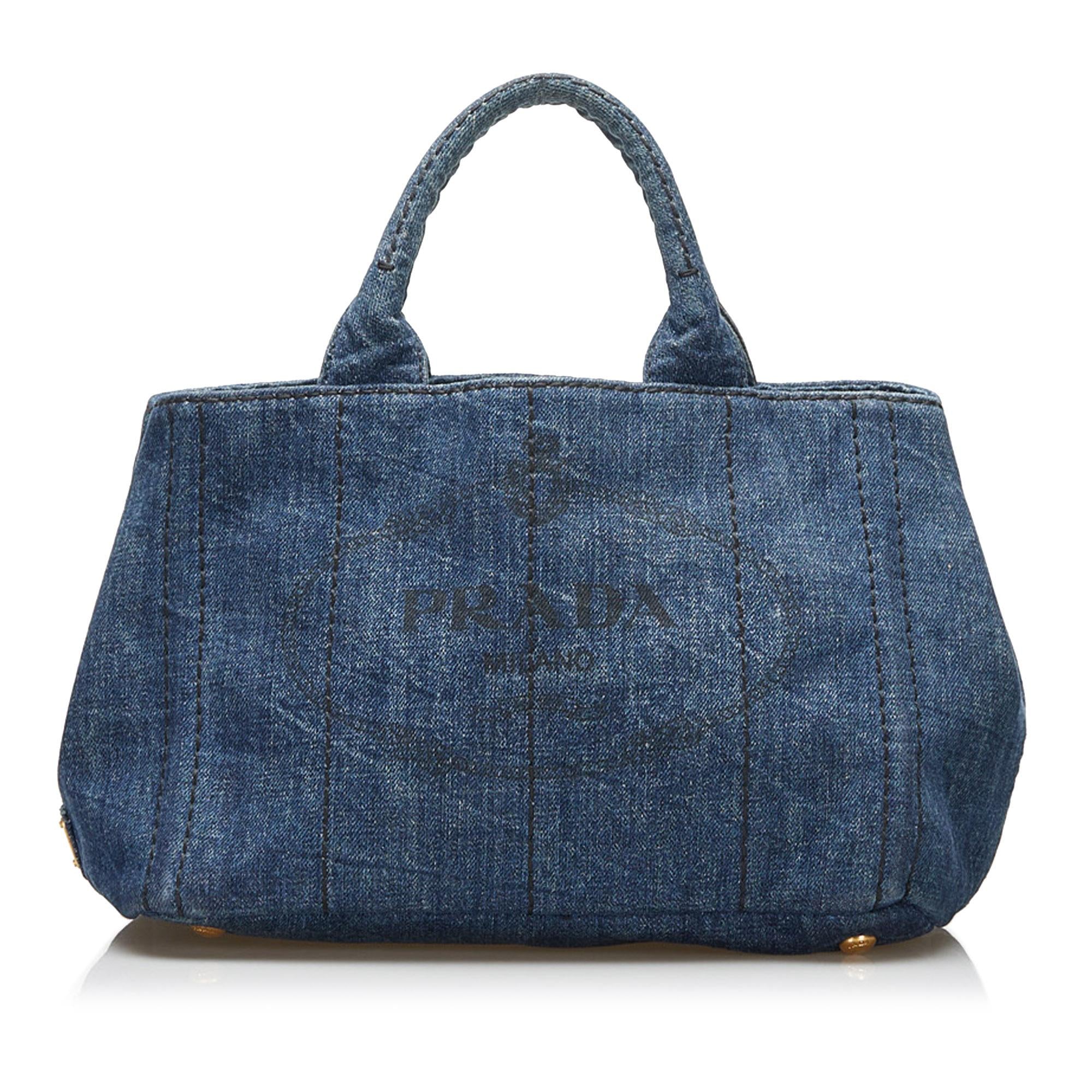 Prada Canapa Logo Satchel (SHG-1F8n9O)