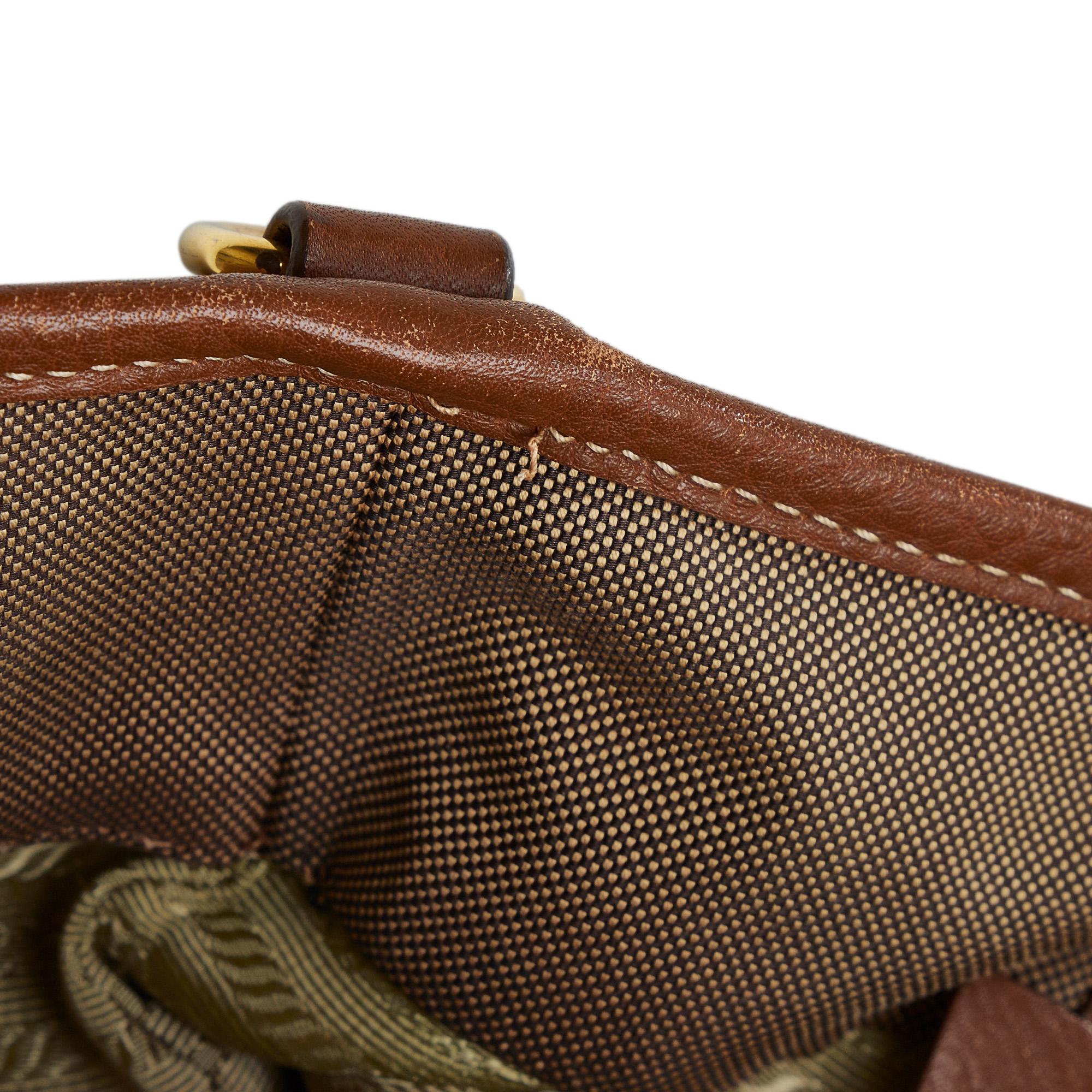 Prada Canapa Logo Satchel (SHG-x1RLHx)