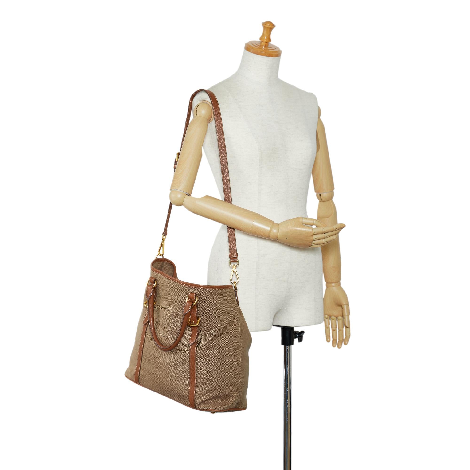 Prada Canapa Logo Satchel (SHG-x1RLHx)