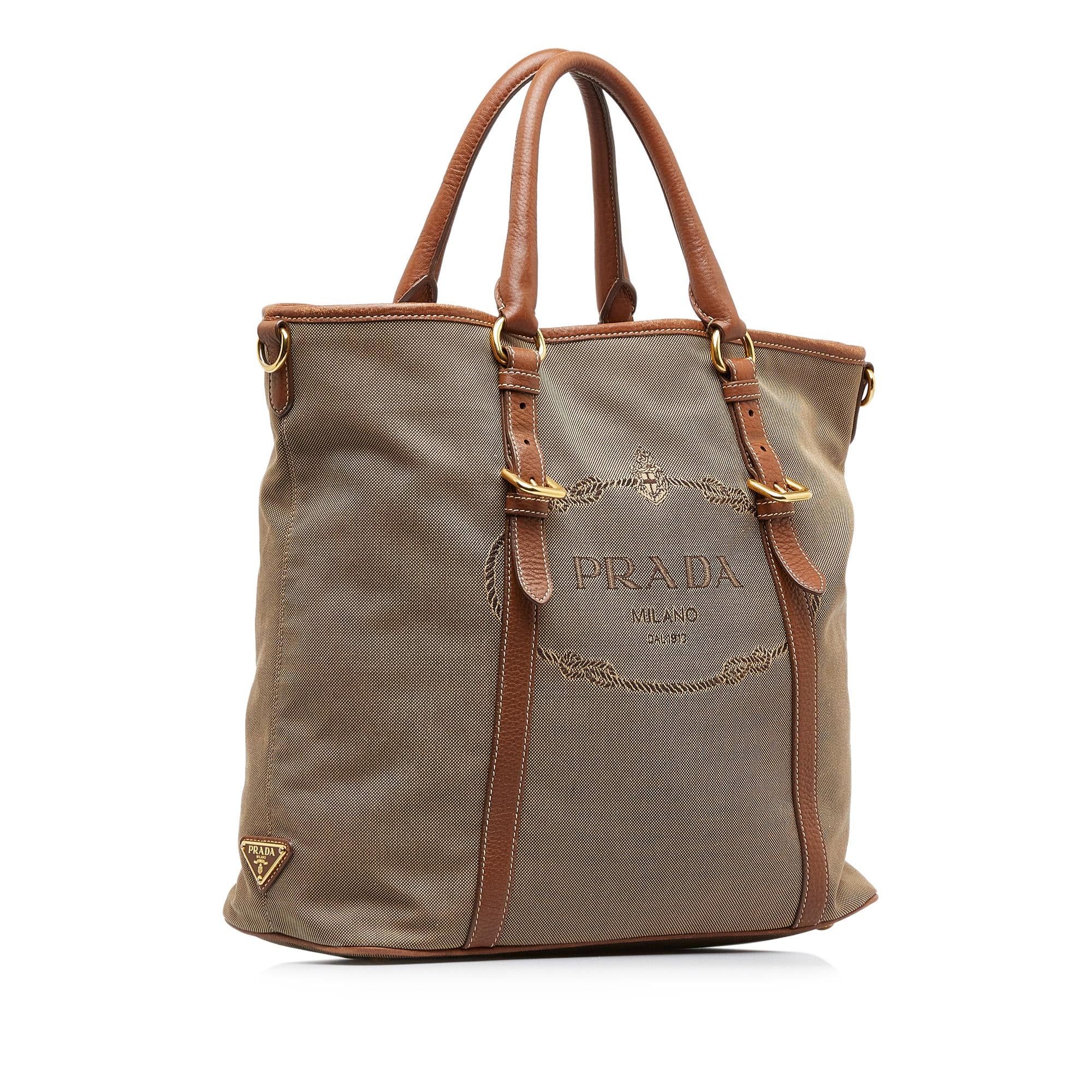 Prada Canapa Logo Satchel (SHG-x1RLHx)