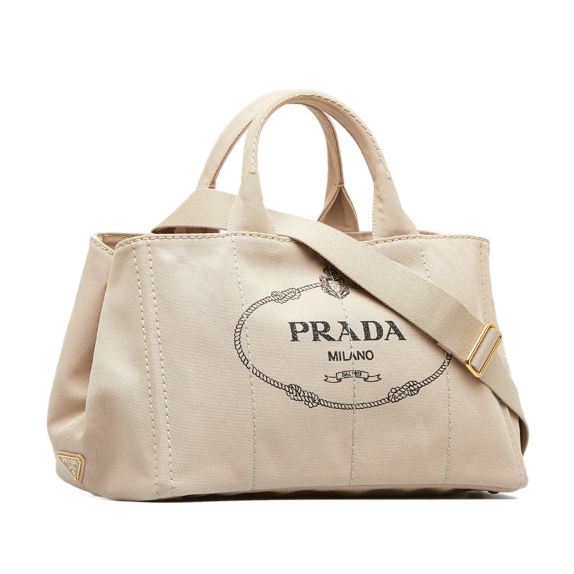 Prada Canapa Logo Satchel (SHG-9UBld2)