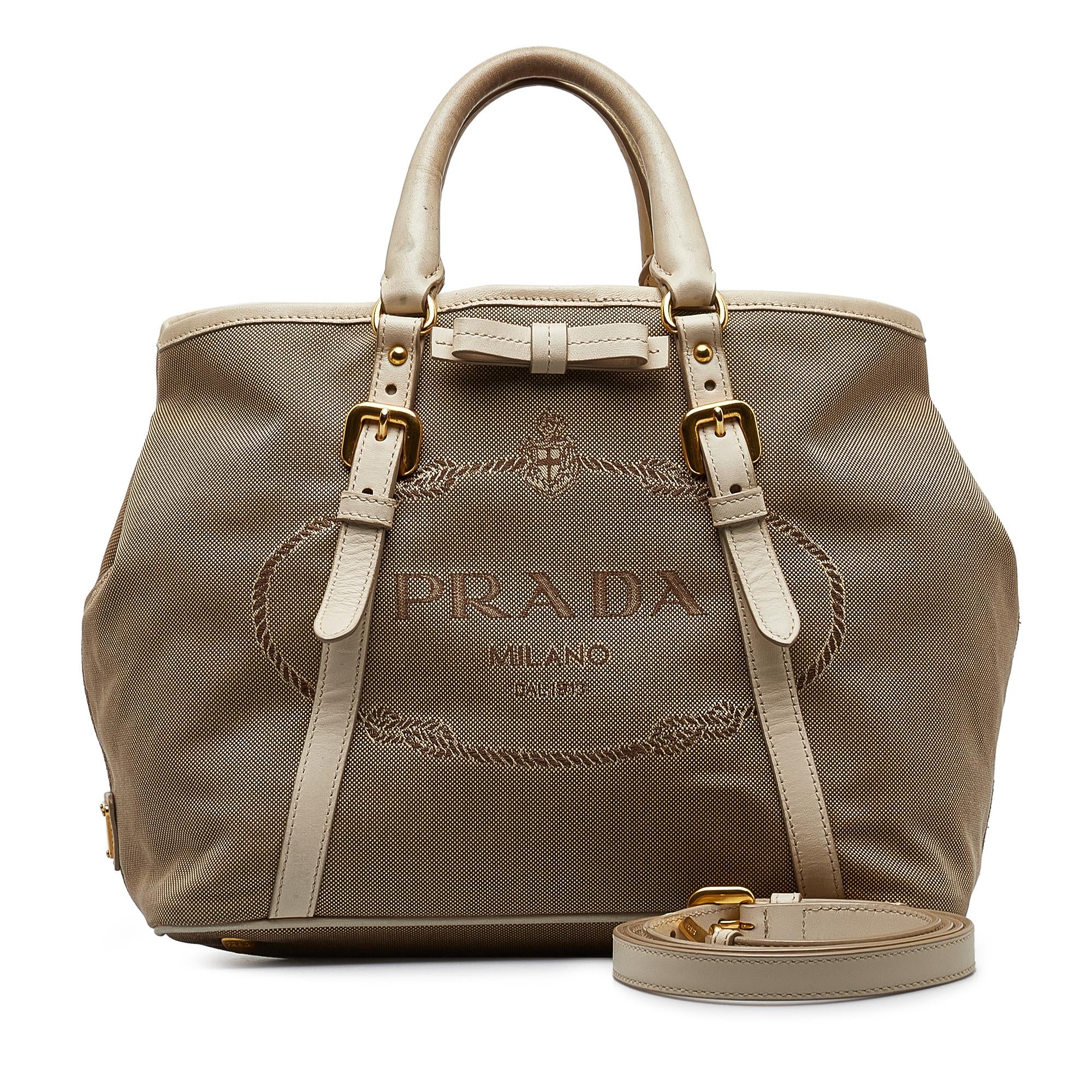 Prada Canapa Logo Satchel (SHG-x9apjX)