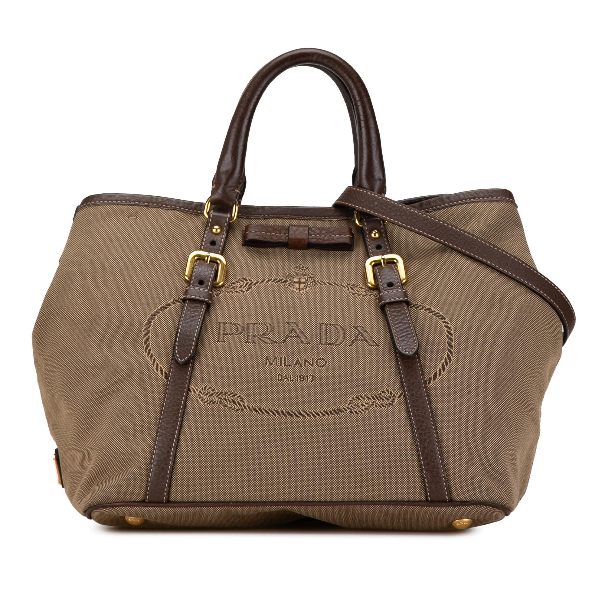 Prada Canapa Logo Satchel (SHG-Wgg26G)