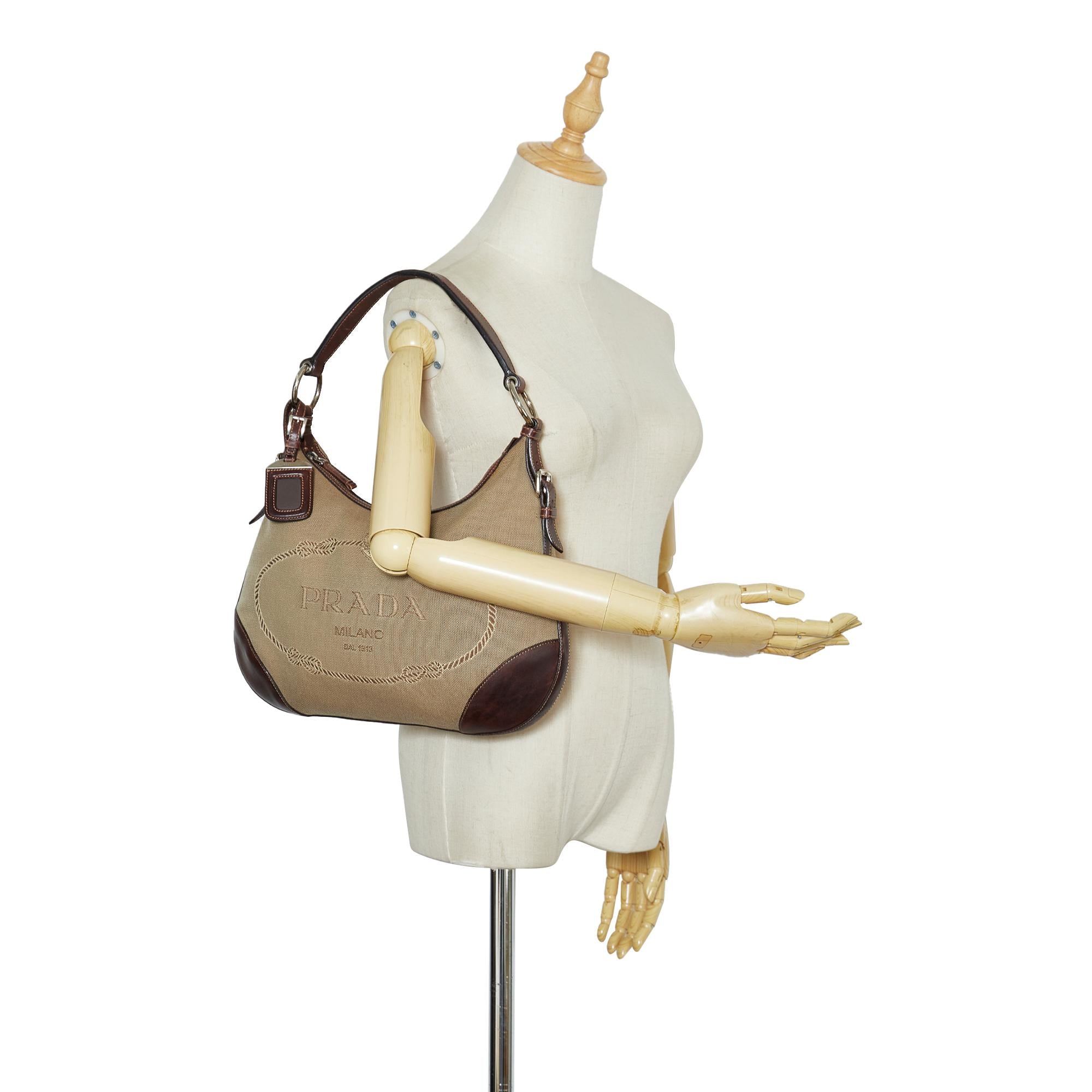 Prada Canapa Logo Shoulder Bag (SHG-p9ychY)