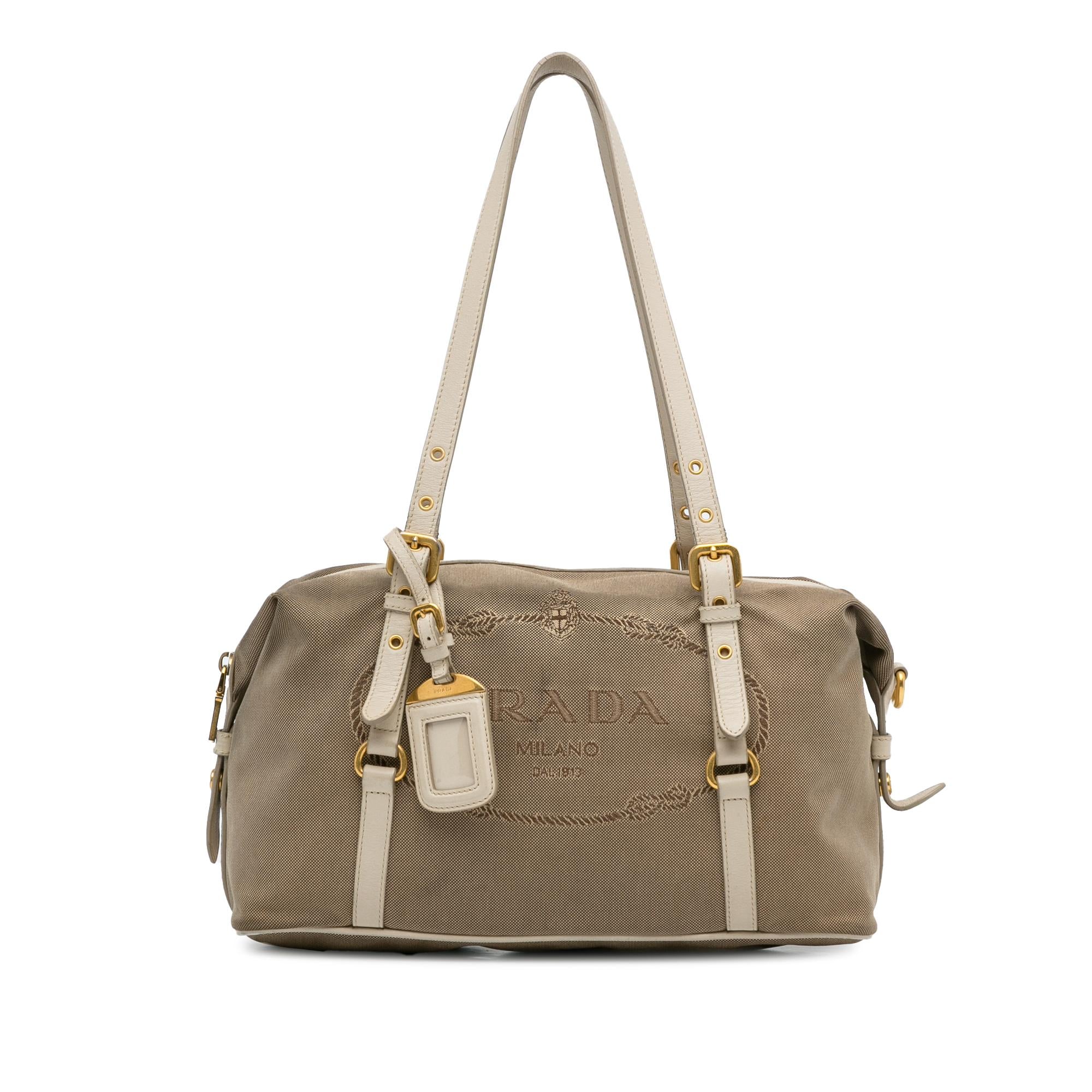 Prada Canapa Logo Shoulder Bag (SHG-VctLf9)