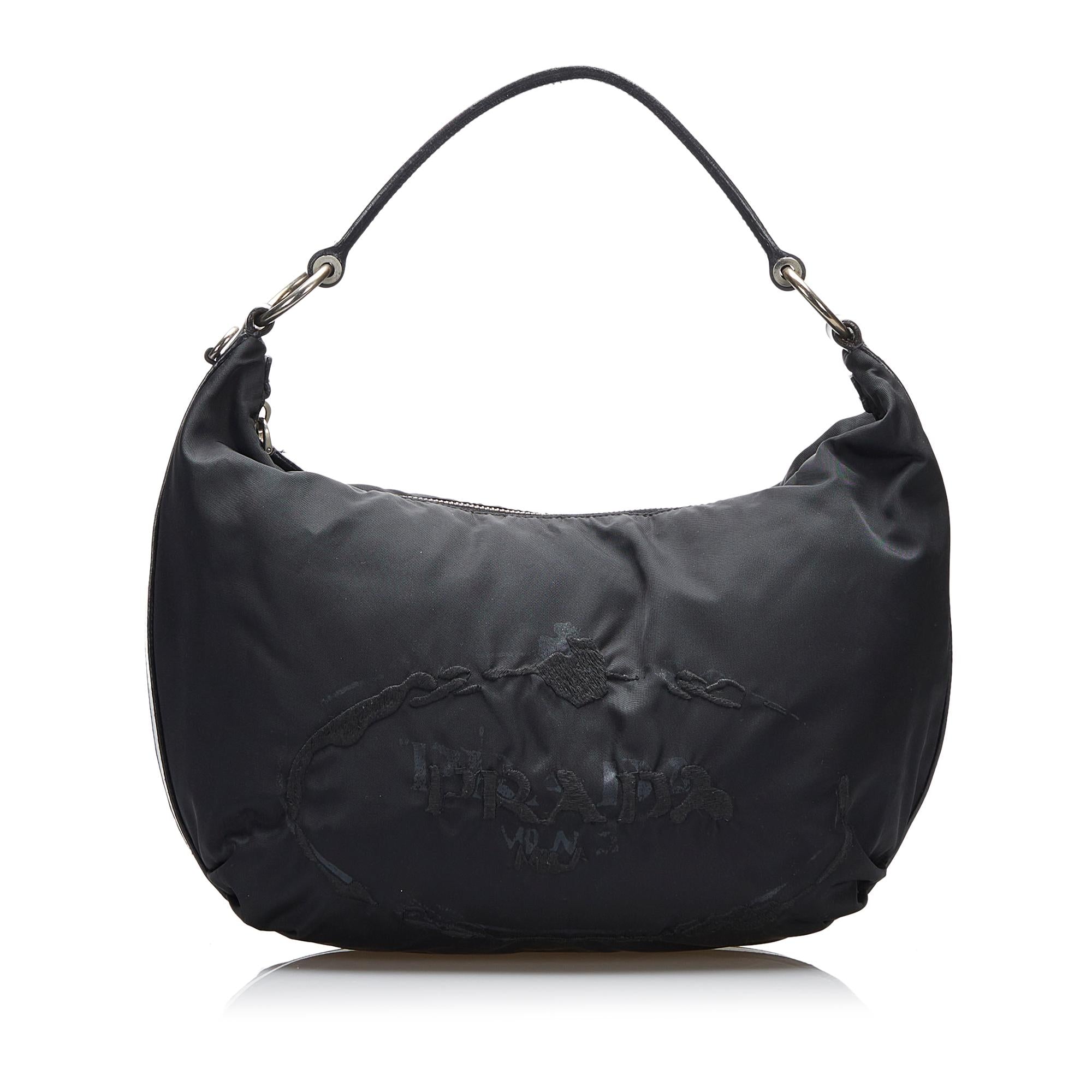 Prada Canapa Logo Tessuto Hobo (SHG-Cvv5rc)