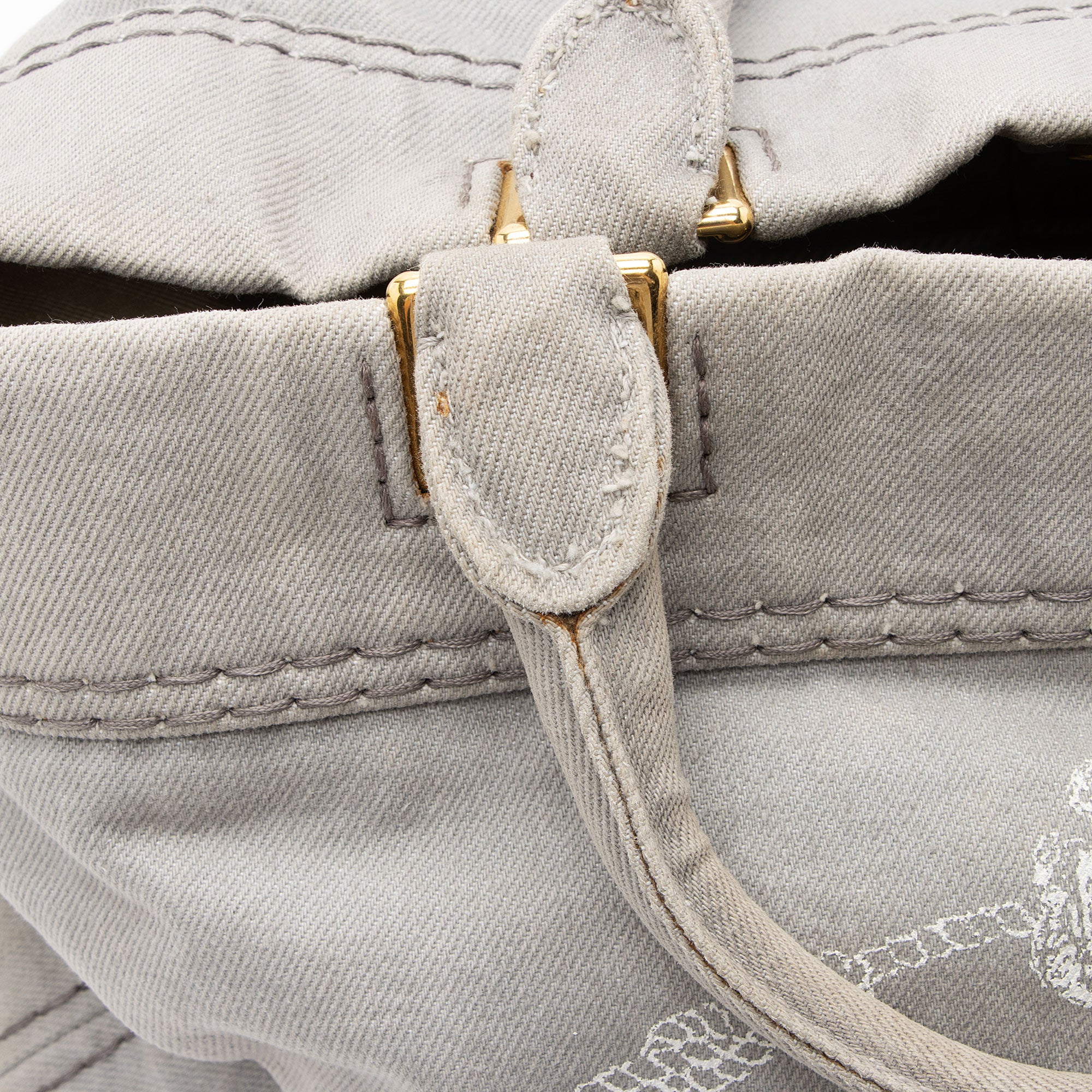 Prada Canapa Logo Weekender Tote
