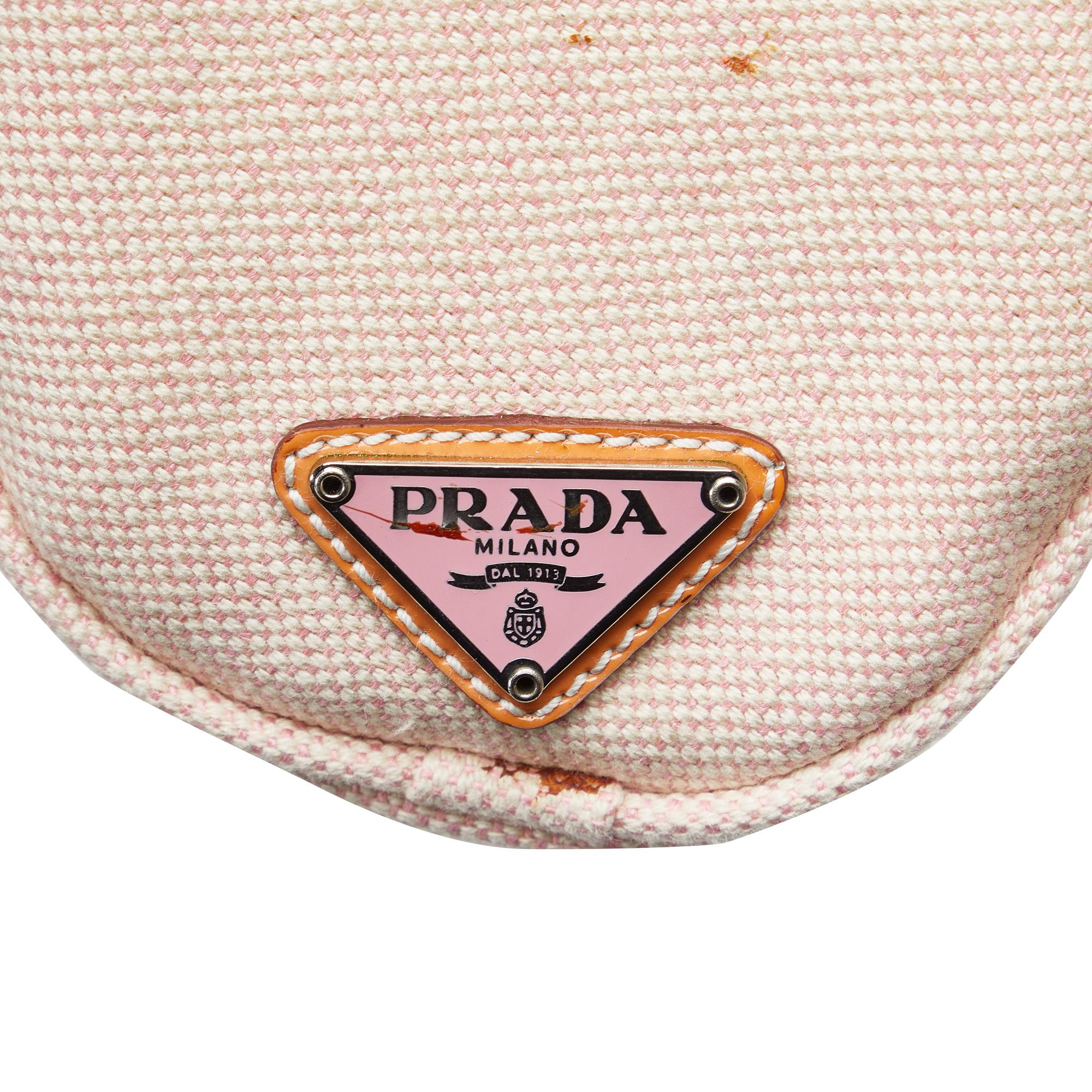 Prada Canvas Barrel Satchel (SHG-ddUVNd)