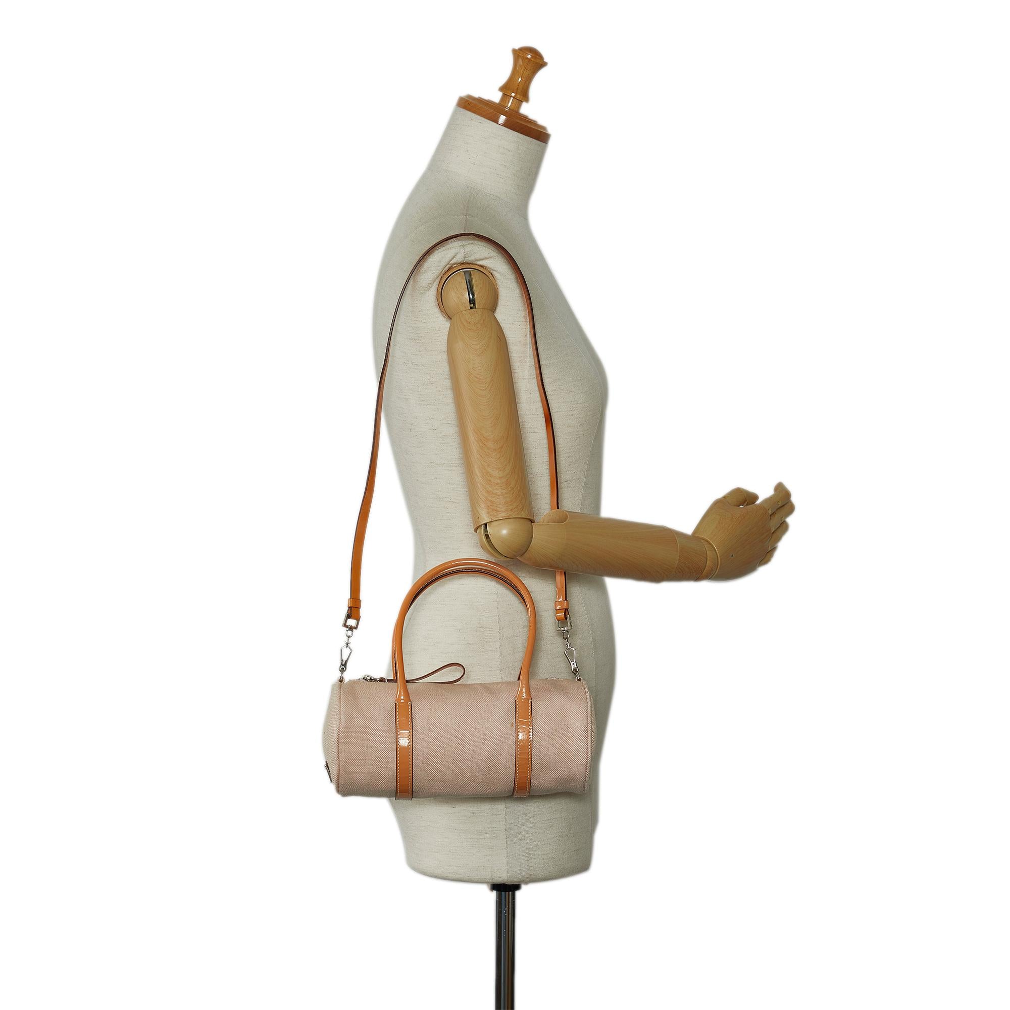 Prada Canvas Barrel Satchel (SHG-ddUVNd)
