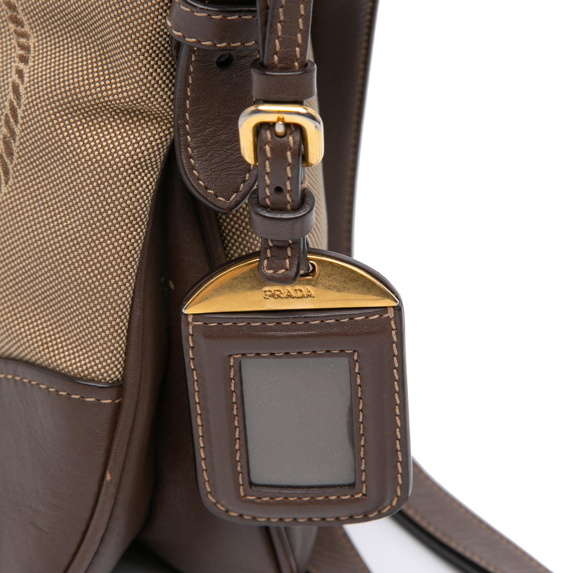 Prada Canvas Canapa Logo Crossbody