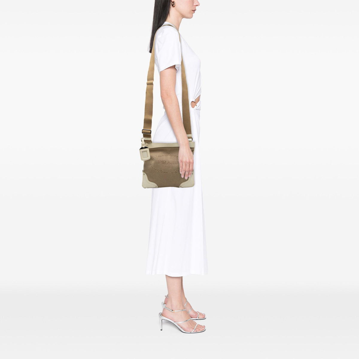 Prada Canvas Canapa Logo Crossbody