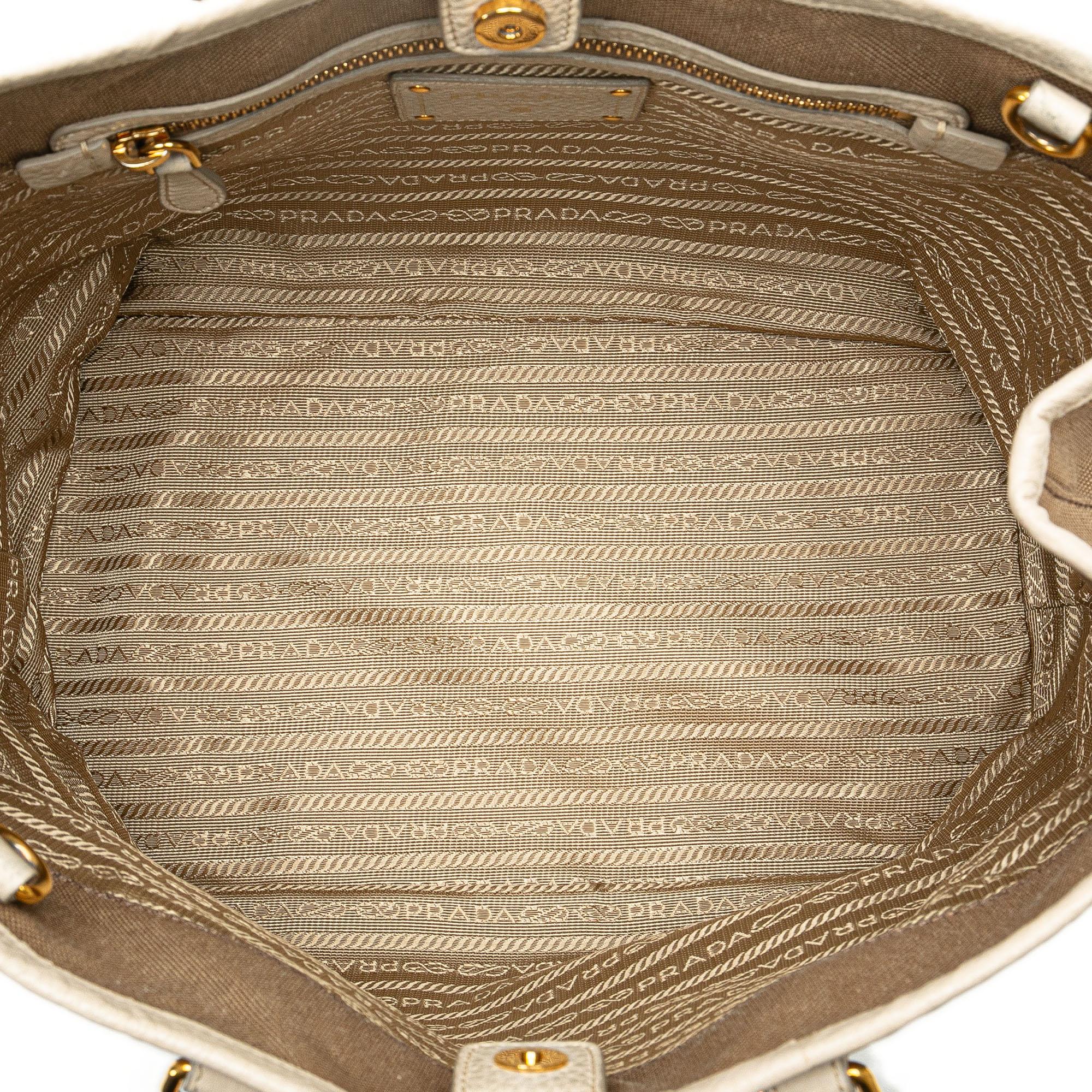 Prada Canvas Canapa Logo Satchel (SHG-Haws7D)