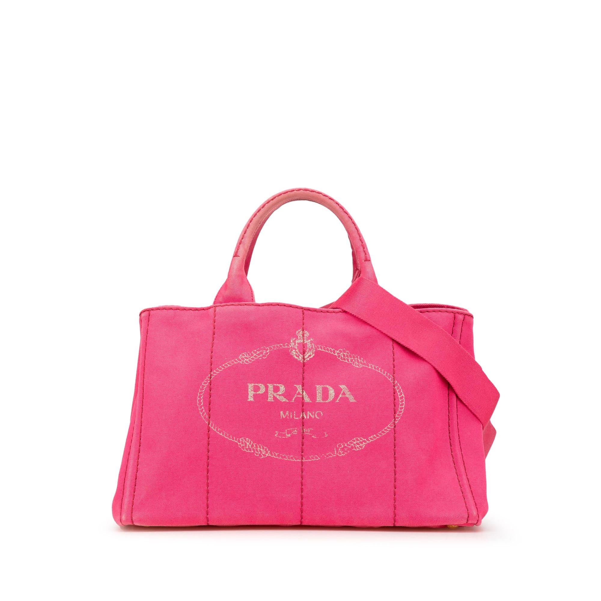 Prada Canvas Canapa Logo Satchel