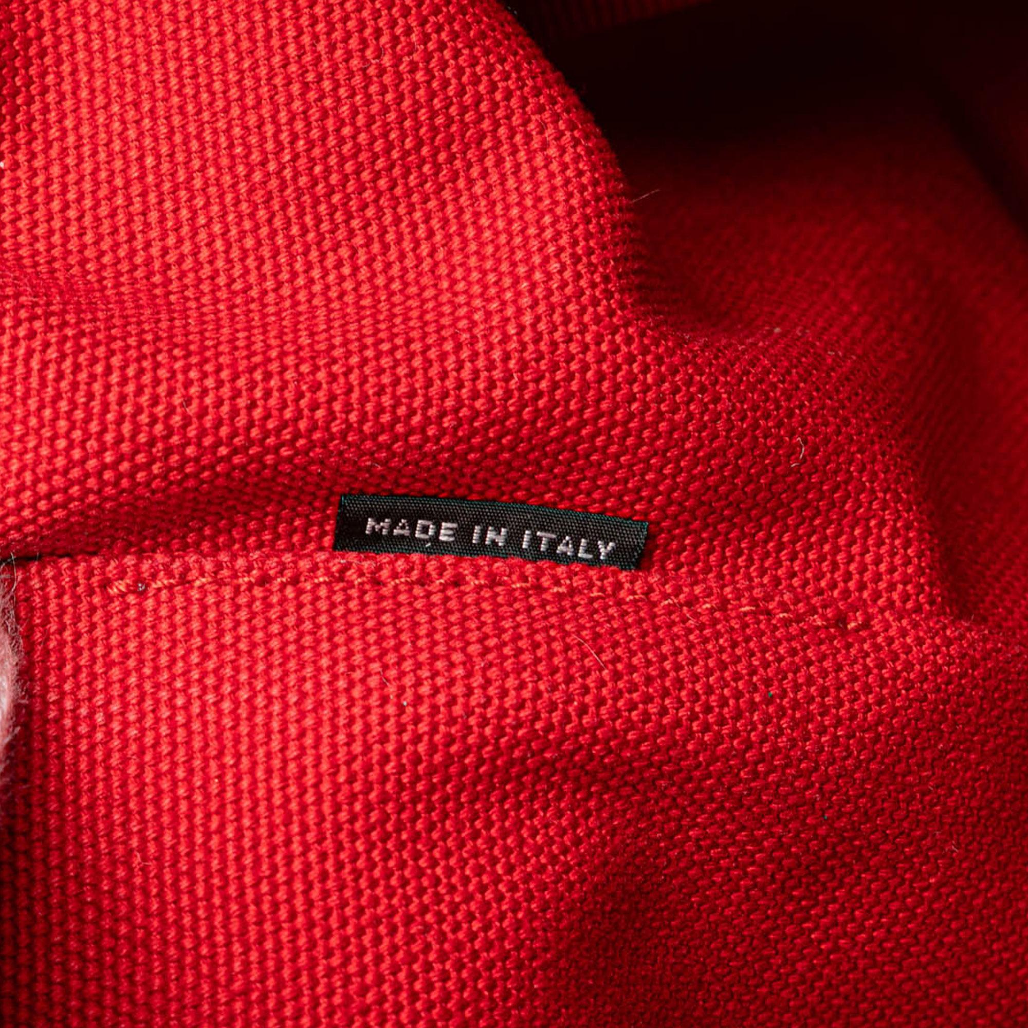 Prada Canvas Canapa Logo Satchel