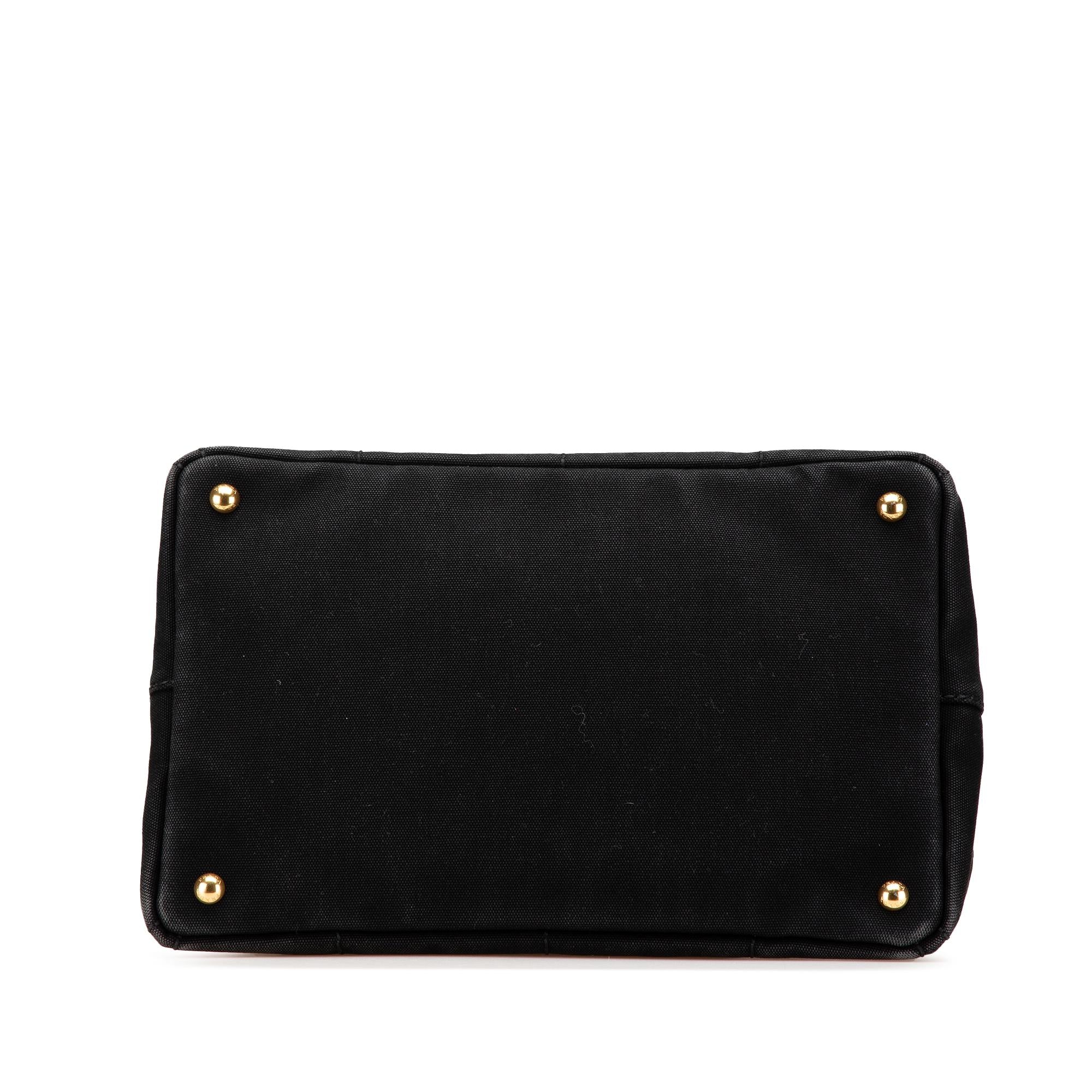 Prada Canvas Canapa Logo Satchel