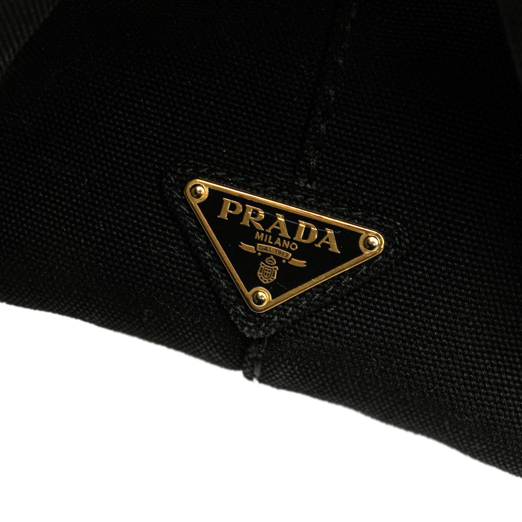 Prada Canvas Canapa Logo Satchel