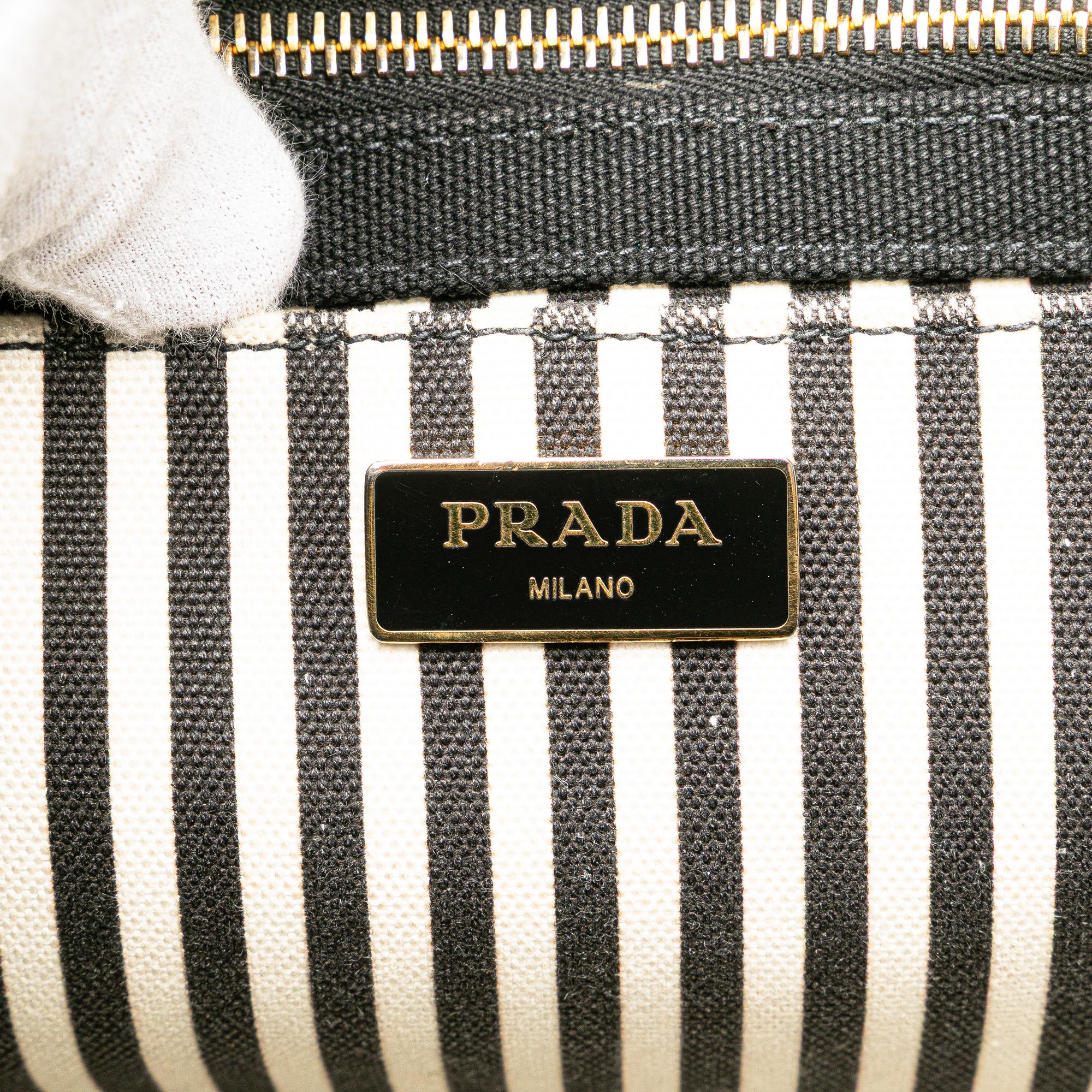 Prada Canvas Canapa Logo Satchel