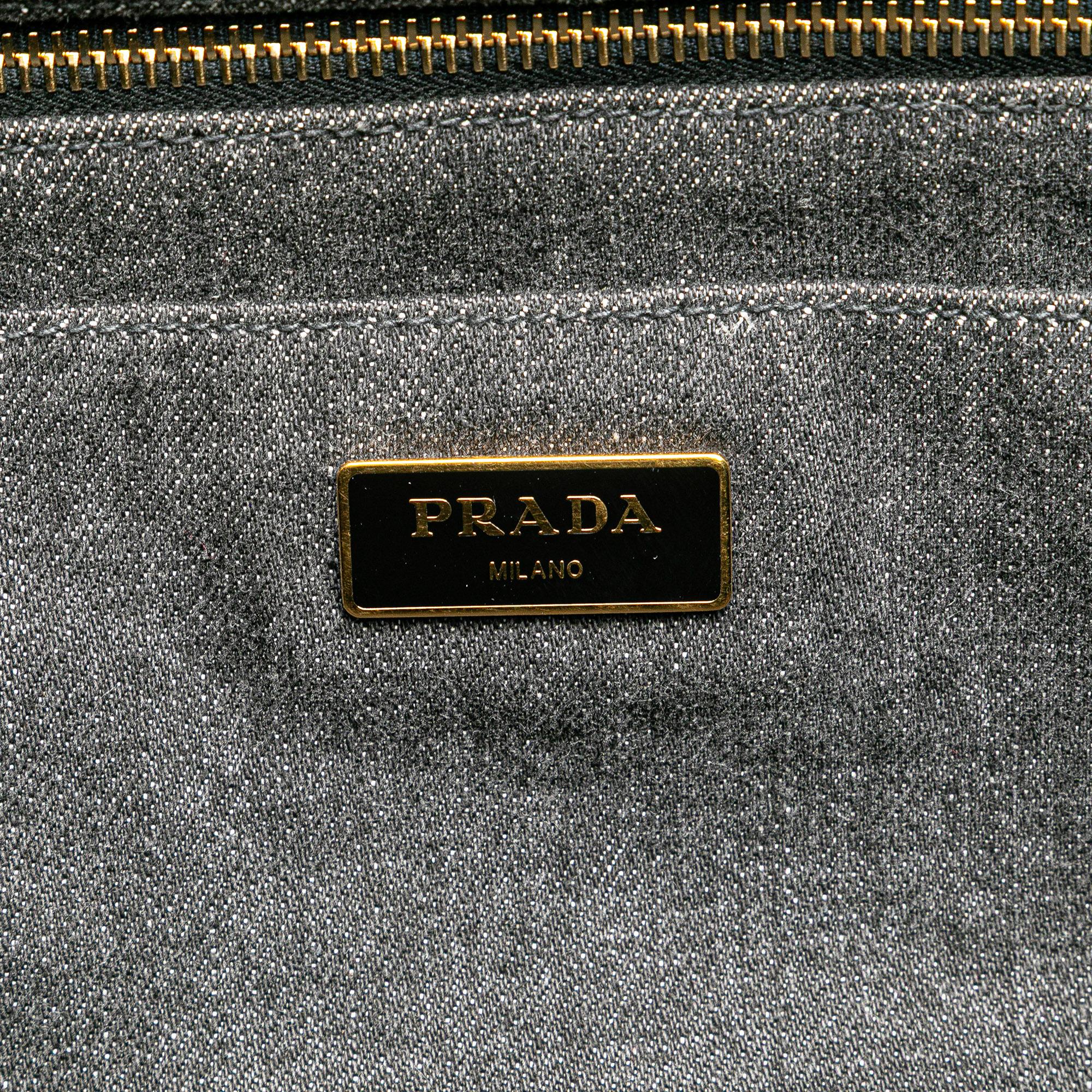 Prada Canvas Canapa Logo Satchel
