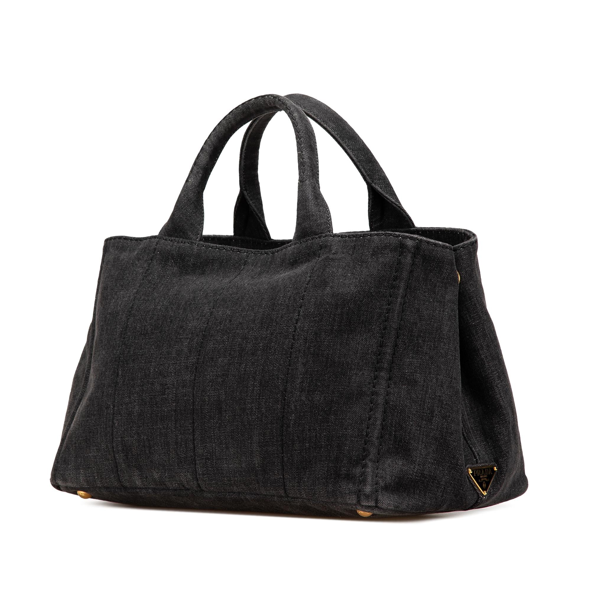 Prada Canvas Canapa Logo Satchel
