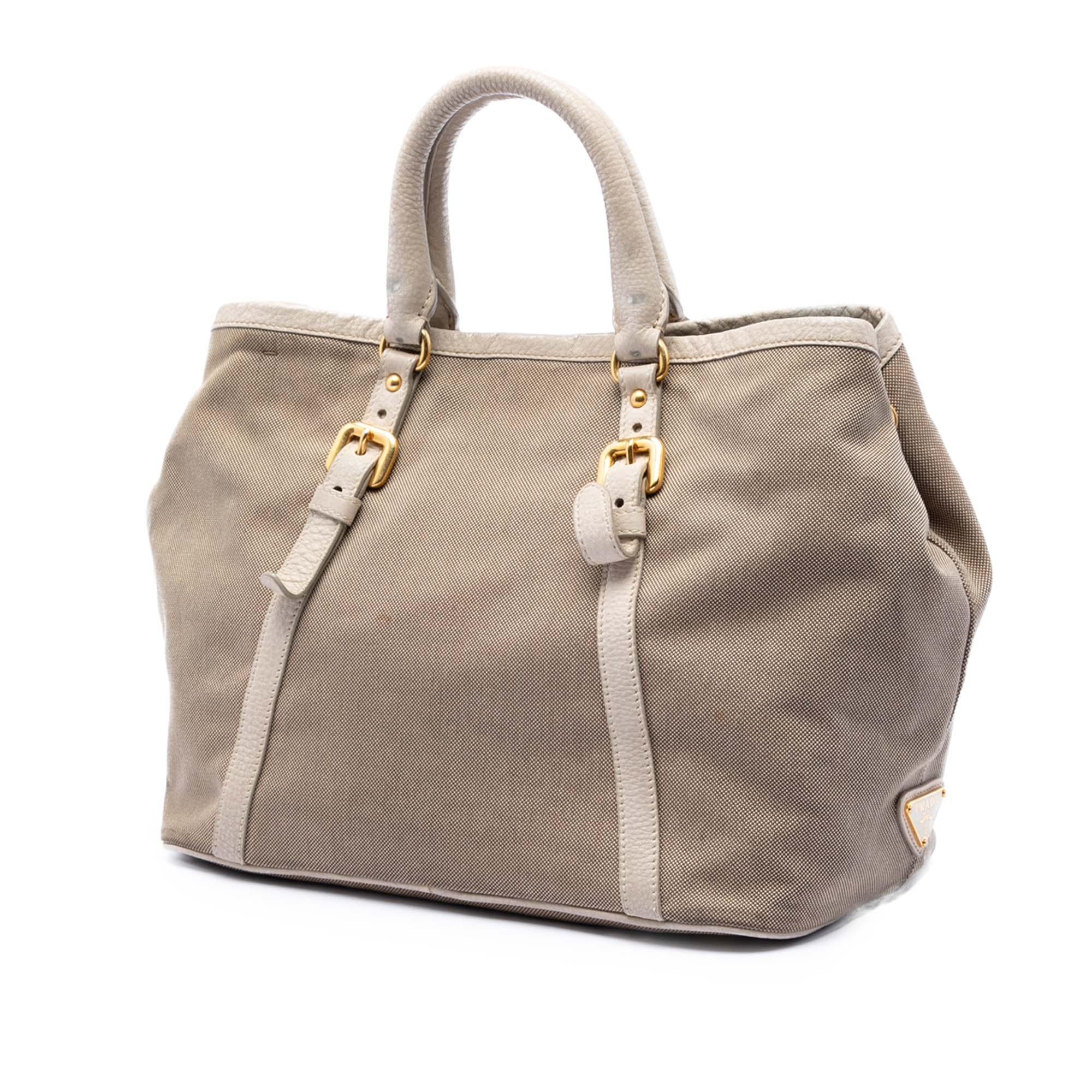 Prada Canvas Canapa Logo Satchel