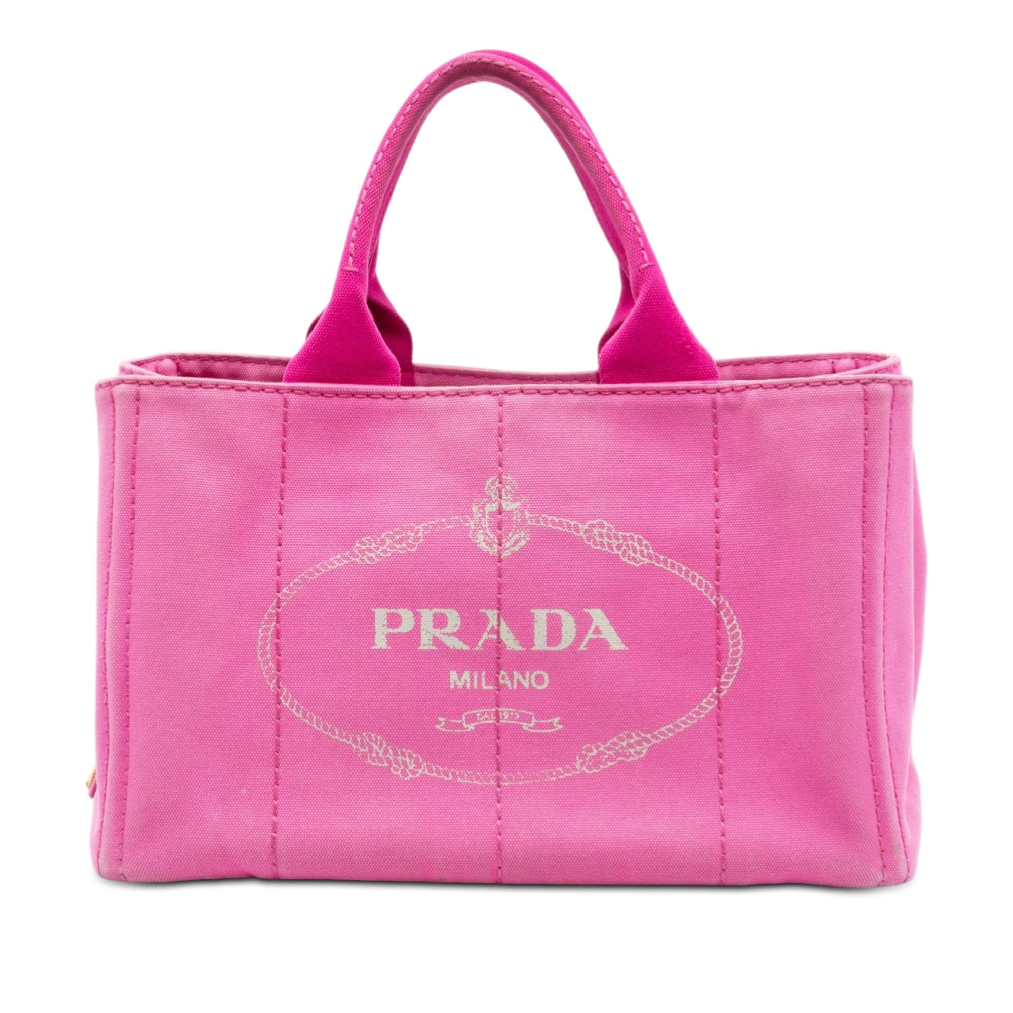 Prada Canvas Canapa Logo Satchel